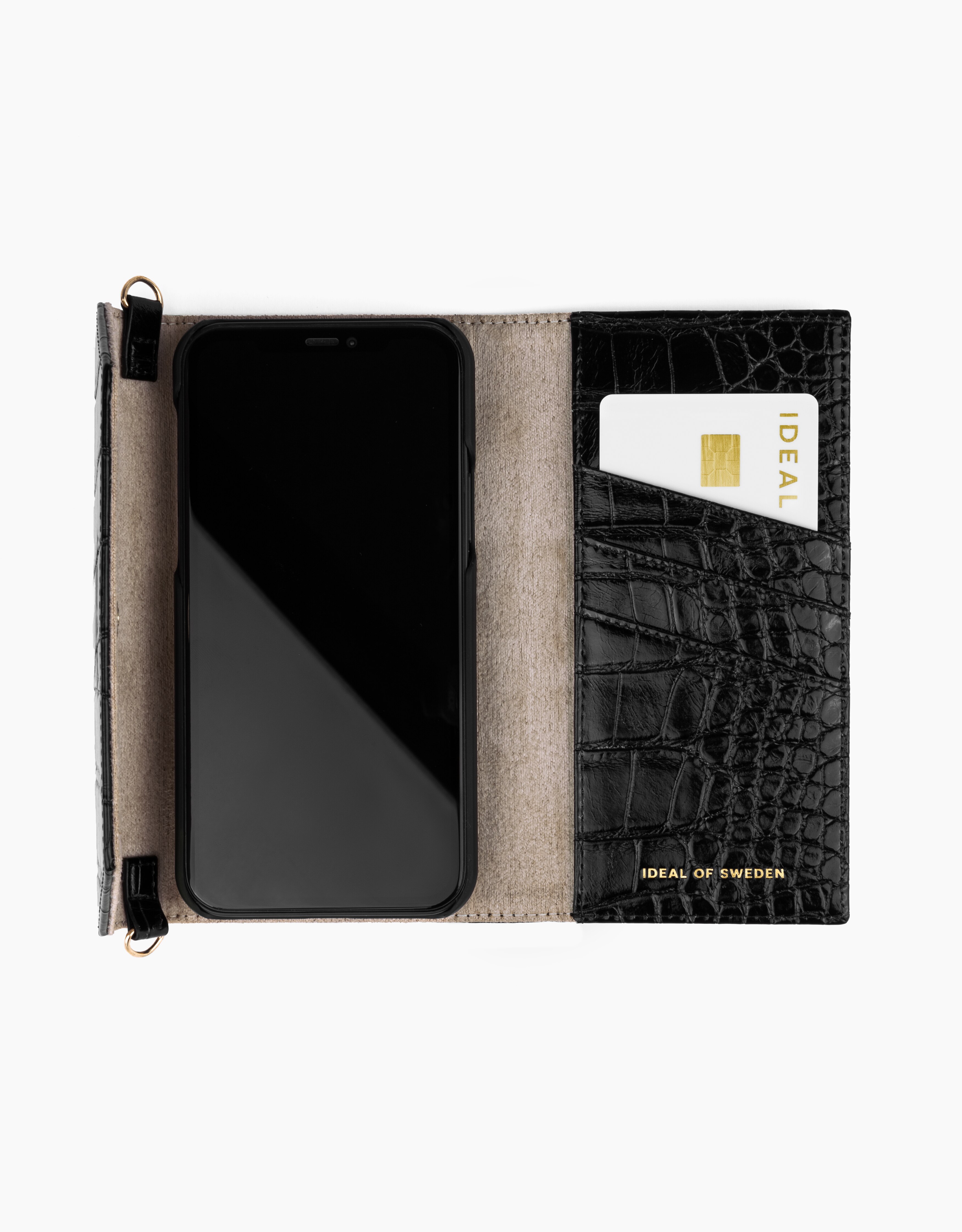 Cassette Clutch iPhone 13 Mini Black Croco