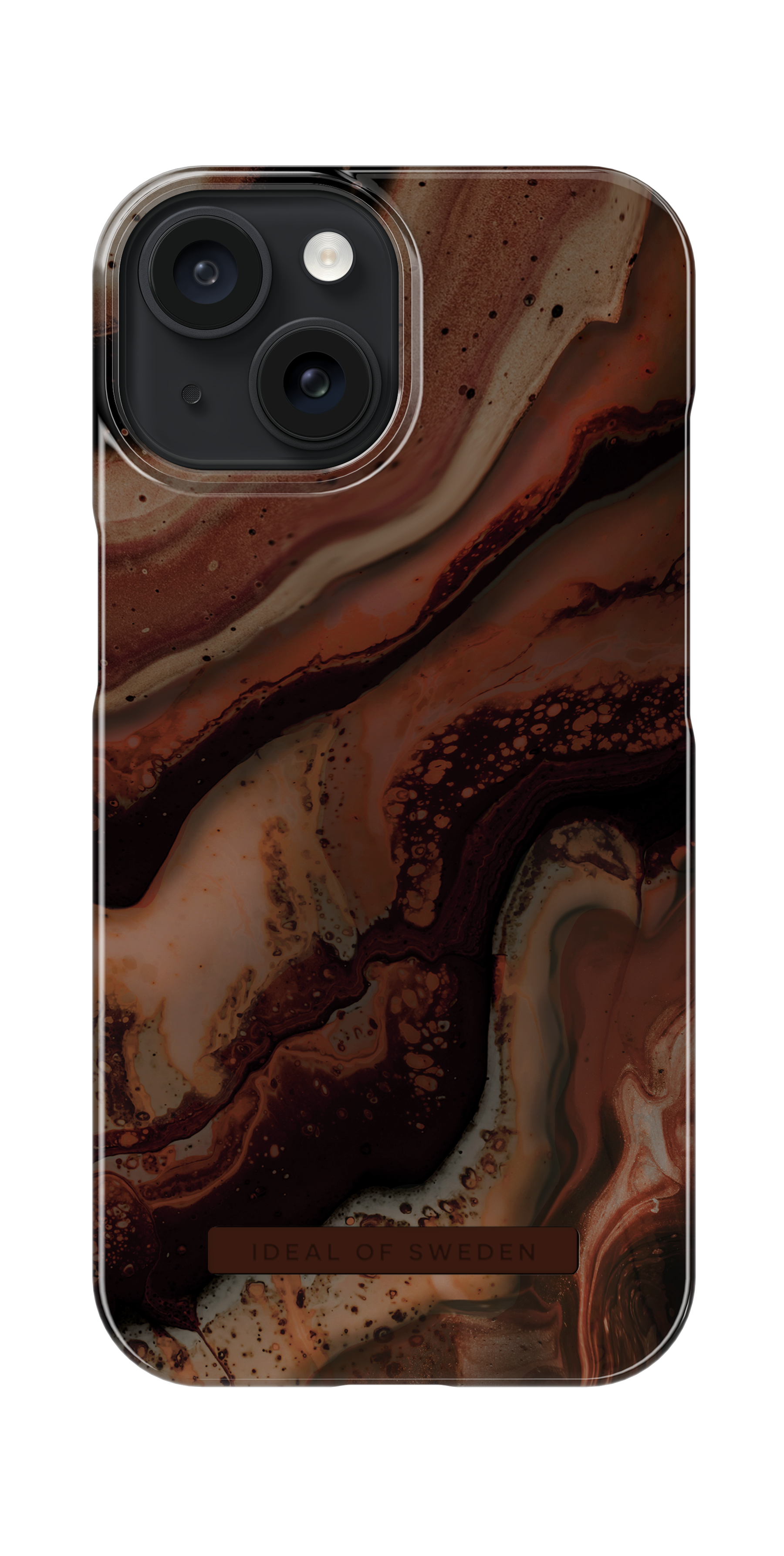 Fashion Kuori iPhone 15 Dark Amber Marble