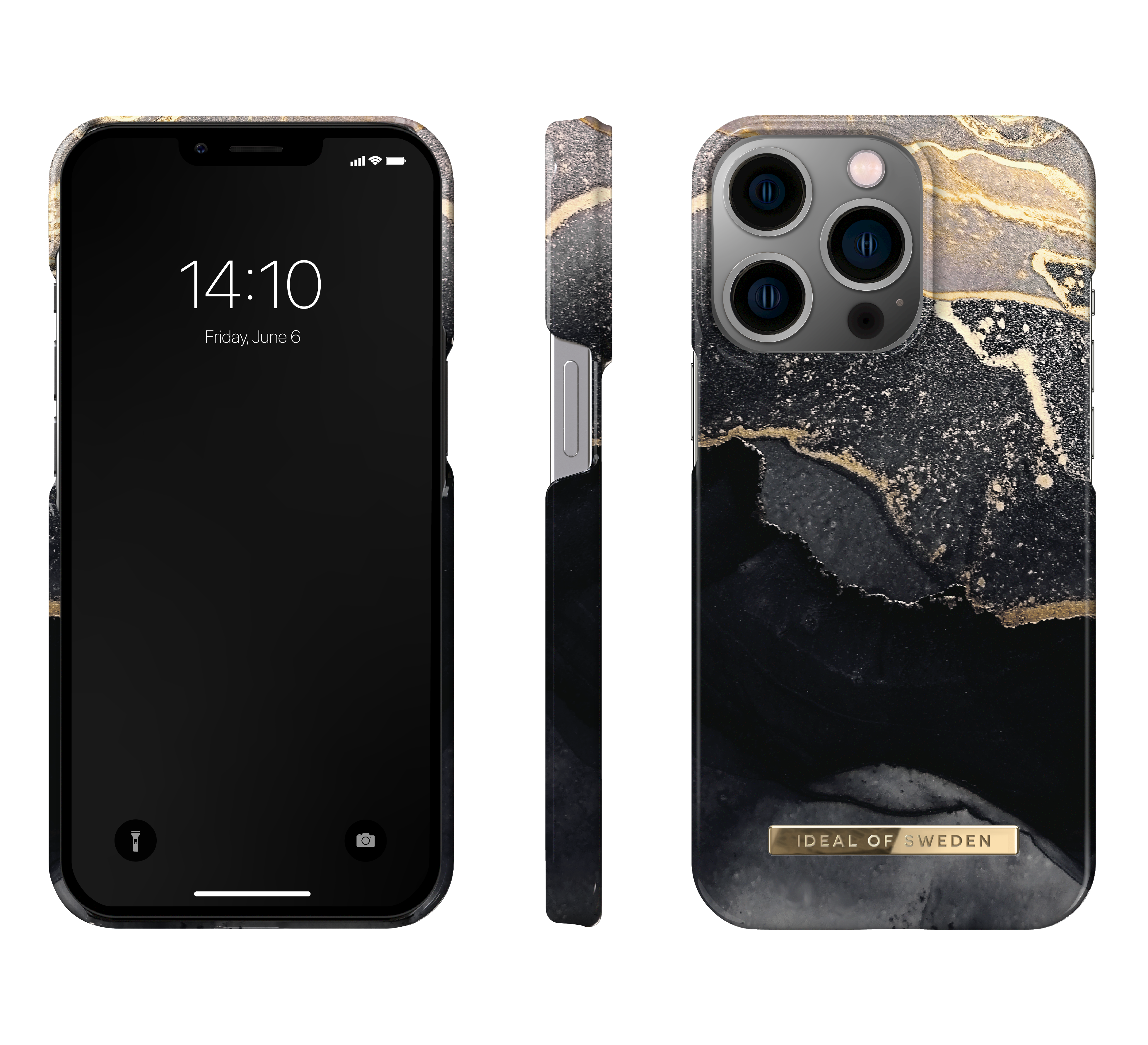 Fashion Case iPhone 13 Pro Golden Twilight Marble