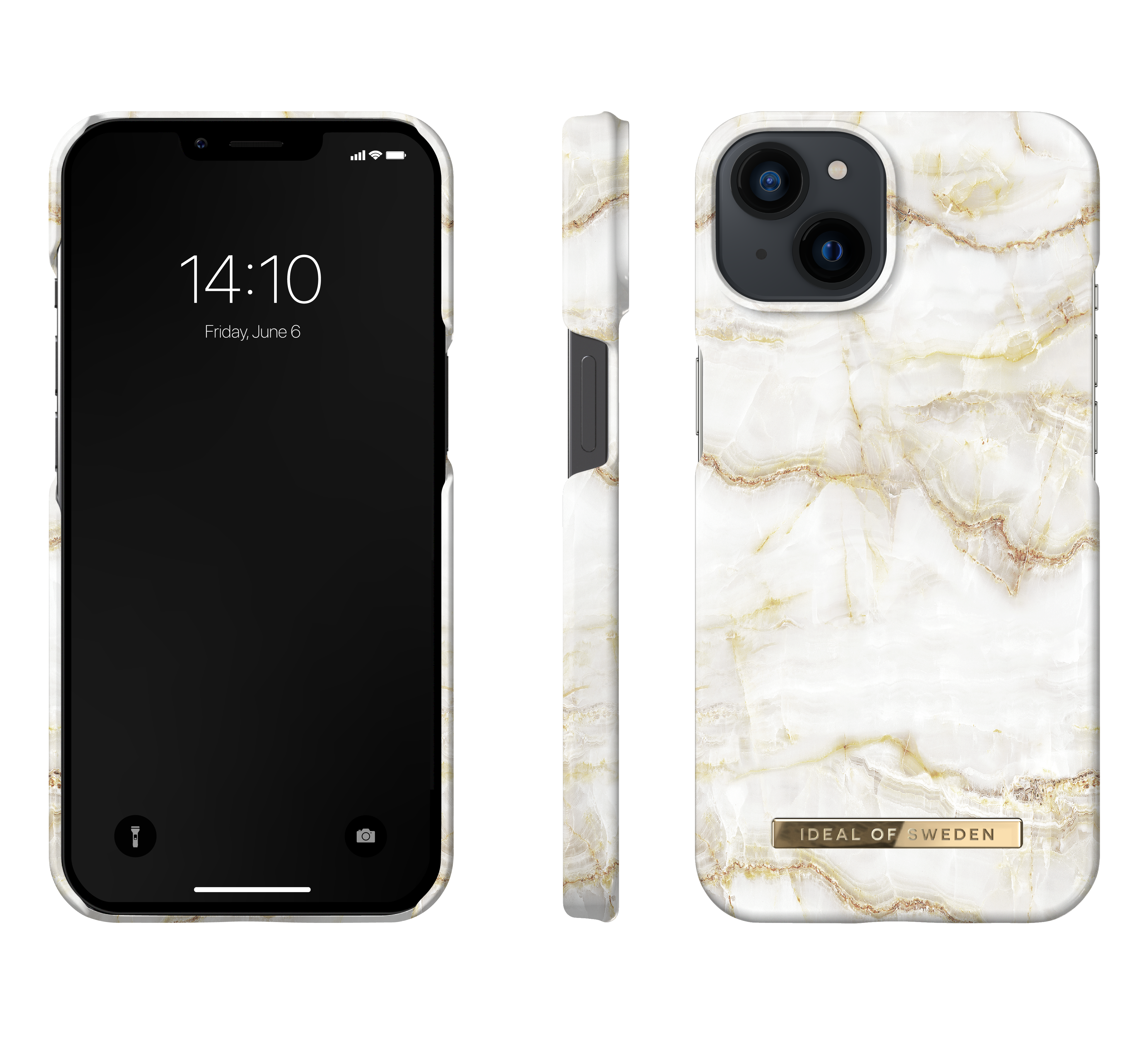 Fashion Case iPhone 13 Golden Pearl Marble