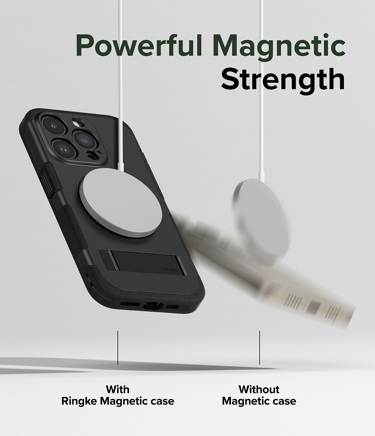 Alles Magnetic Case iPhone 15 Pro Max musta