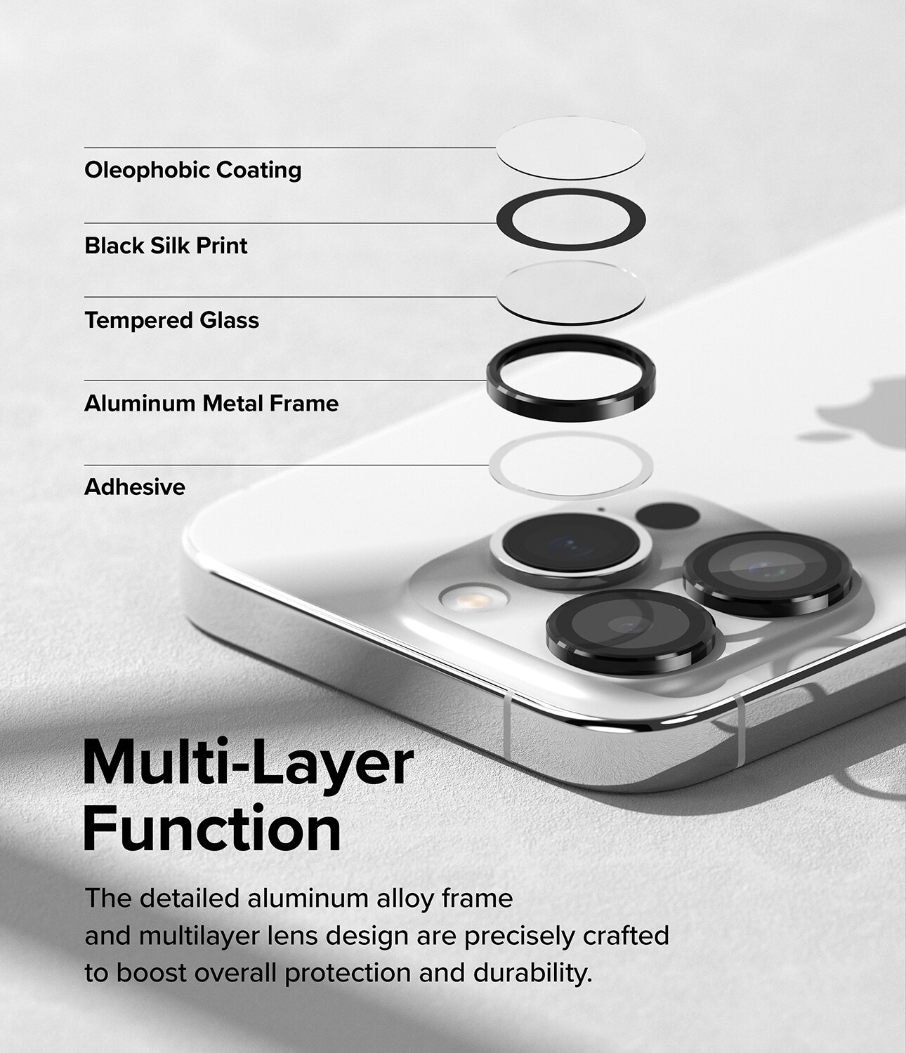 Ringke Camera Lens Frame Glass IPhone 15 Pro Max Black Osta Verkosta