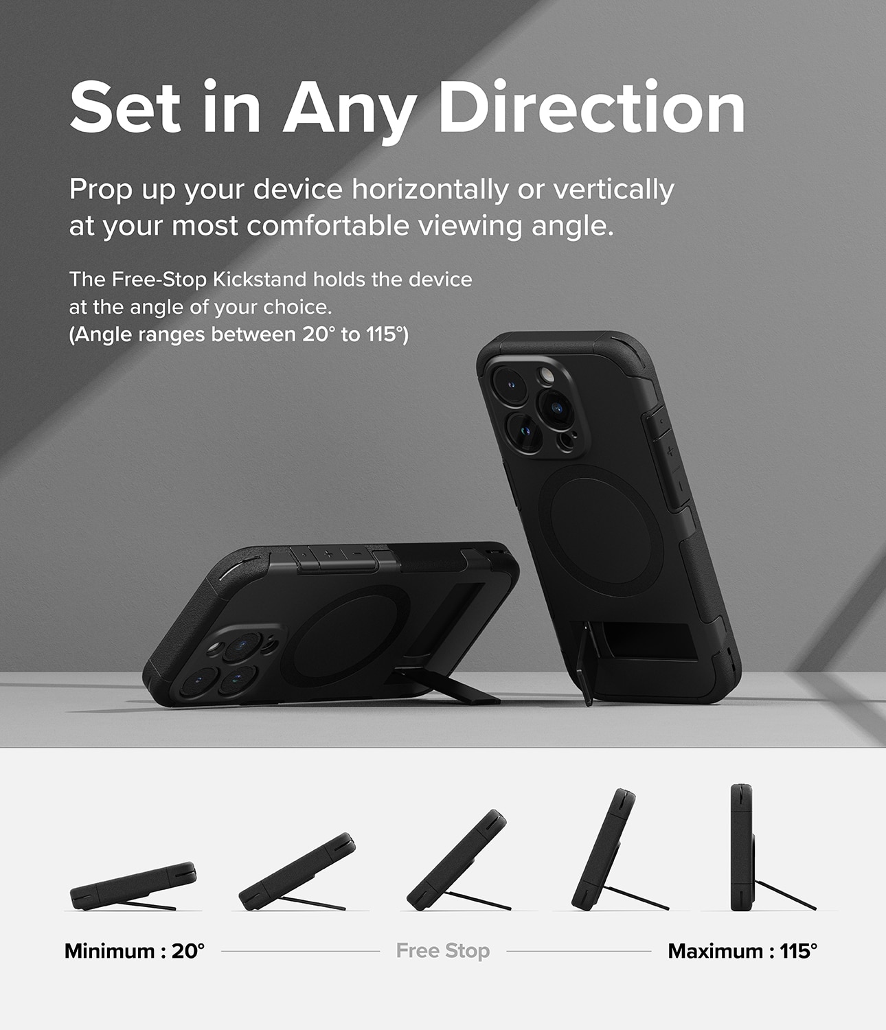 Alles Magnetic Case iPhone 15 Pro musta