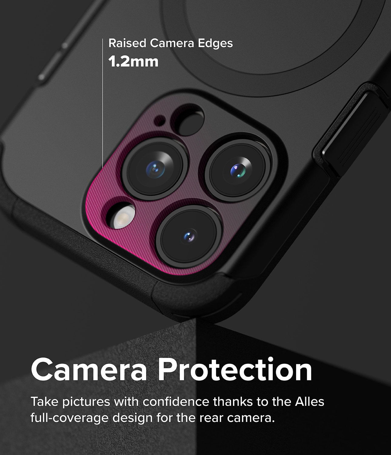 Alles Magnetic Case iPhone 15 Pro musta