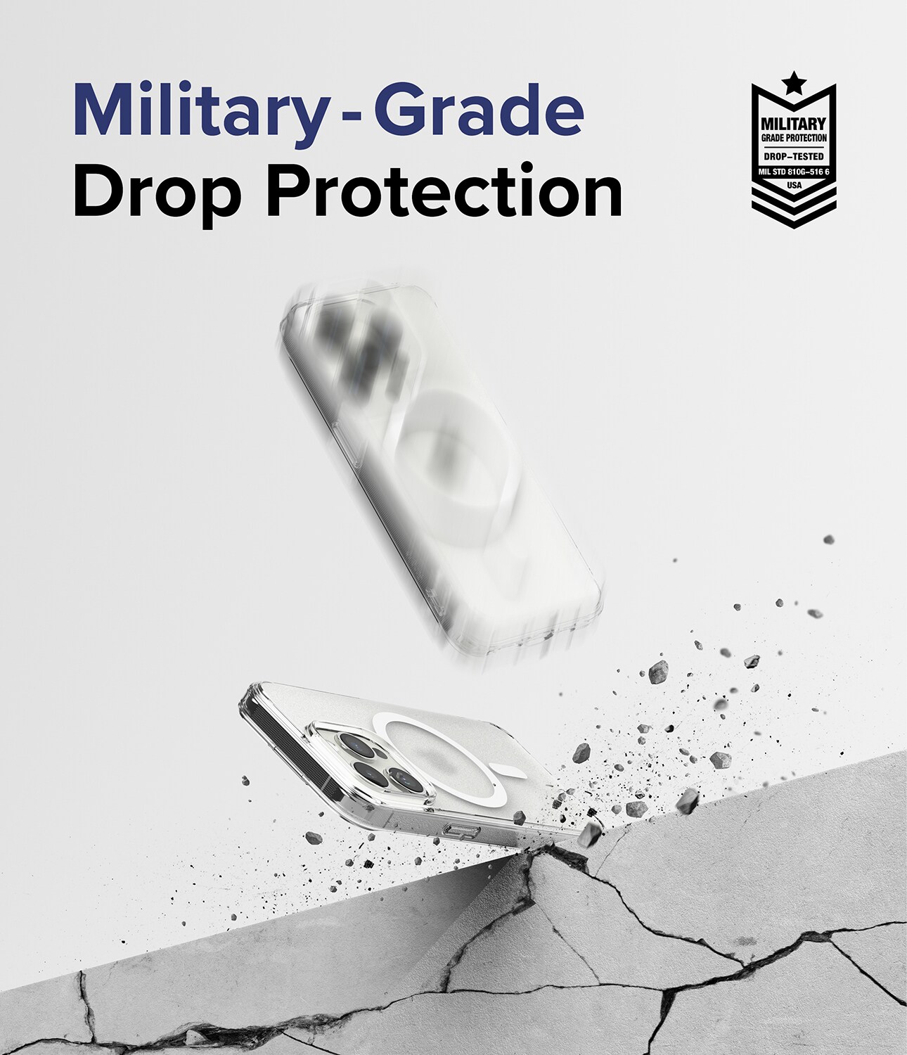 Fusion Magnetic Case iPhone 15 Pro Matta läpinäkyvä