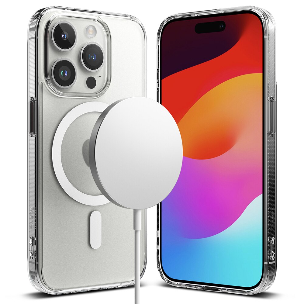 Fusion Magnetic Case iPhone 15 Pro Matta läpinäkyvä