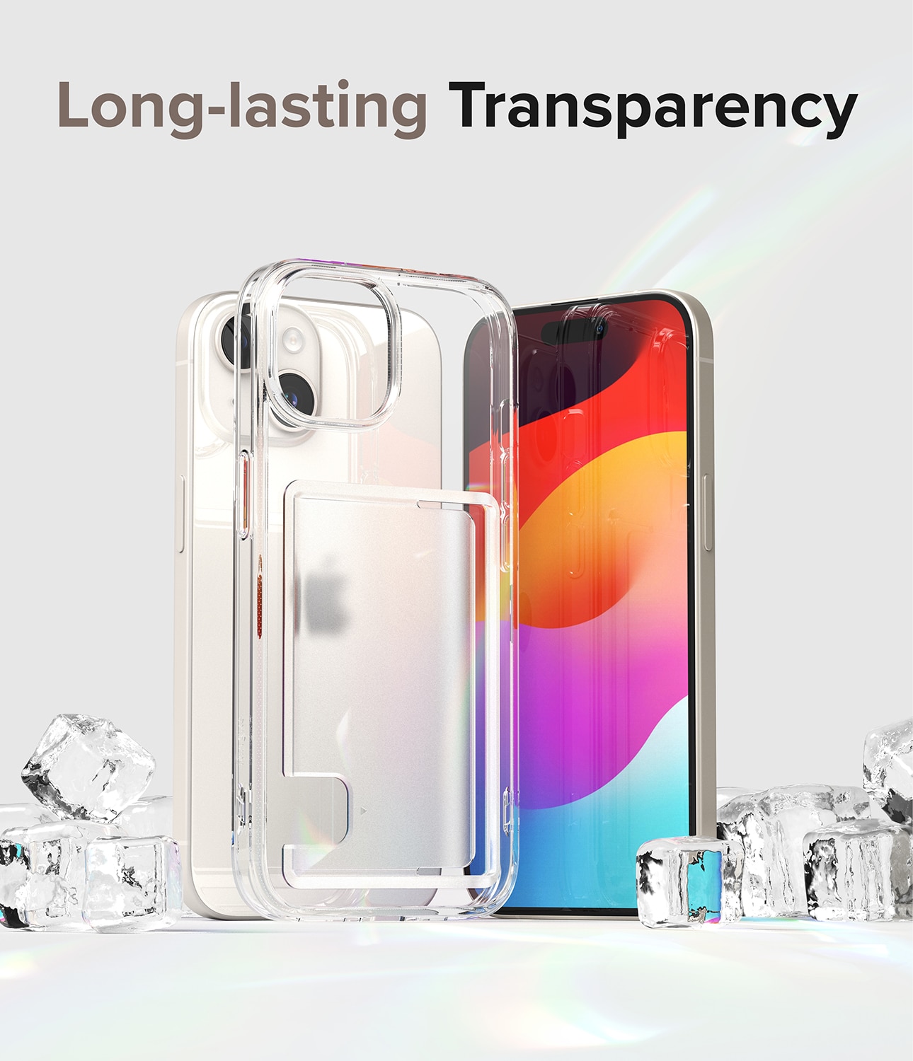 Fusion Card Case iPhone 15 Plus Clear