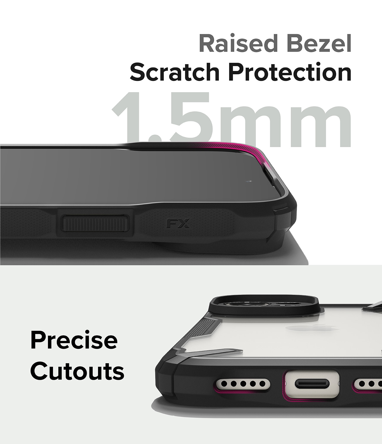 Fusion X Case iPhone 15 Black