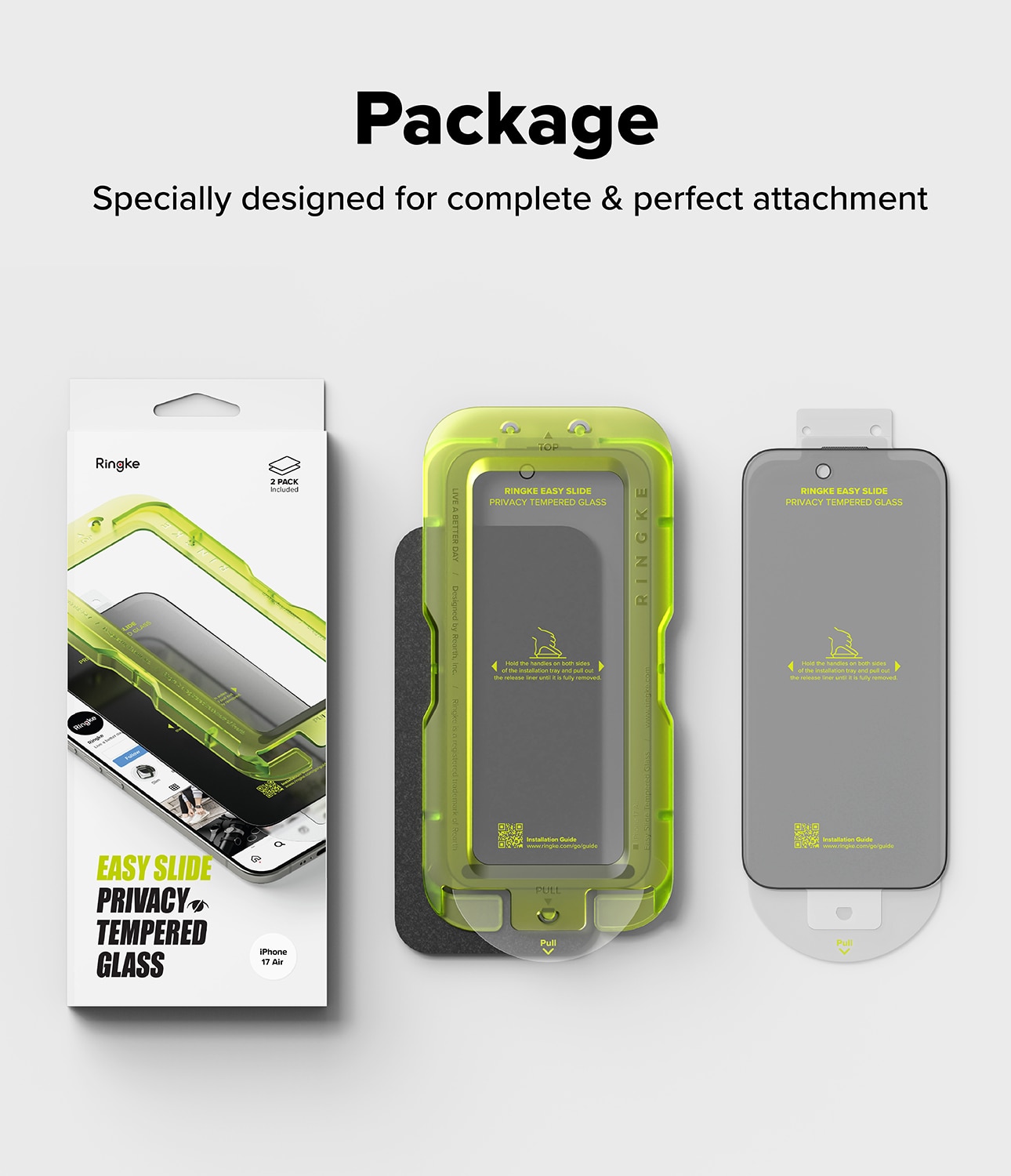 Easy Slide Privacy Glass (2-pack) iPhone 17 Air