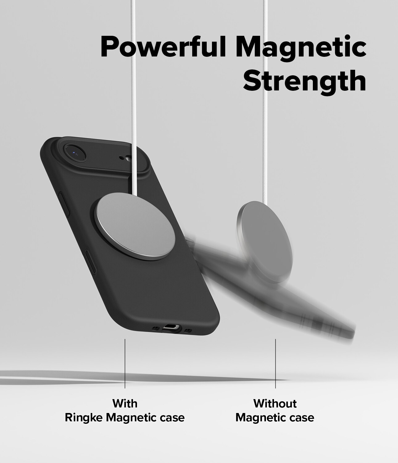 Silicone Magnetic Case iPhone 17 Air Black