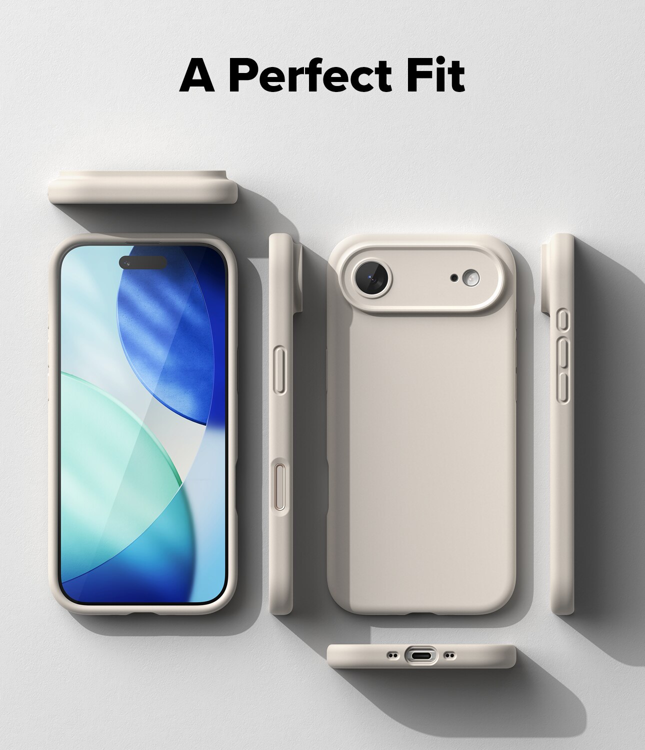 Silicone Magnetic Case iPhone 17 Air Stone