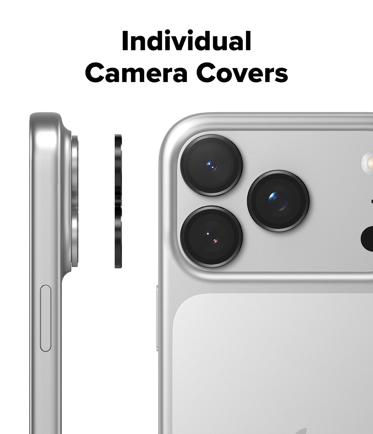 Camera Lens Frame Glass (2-pack) iPhone 17 Pro Black