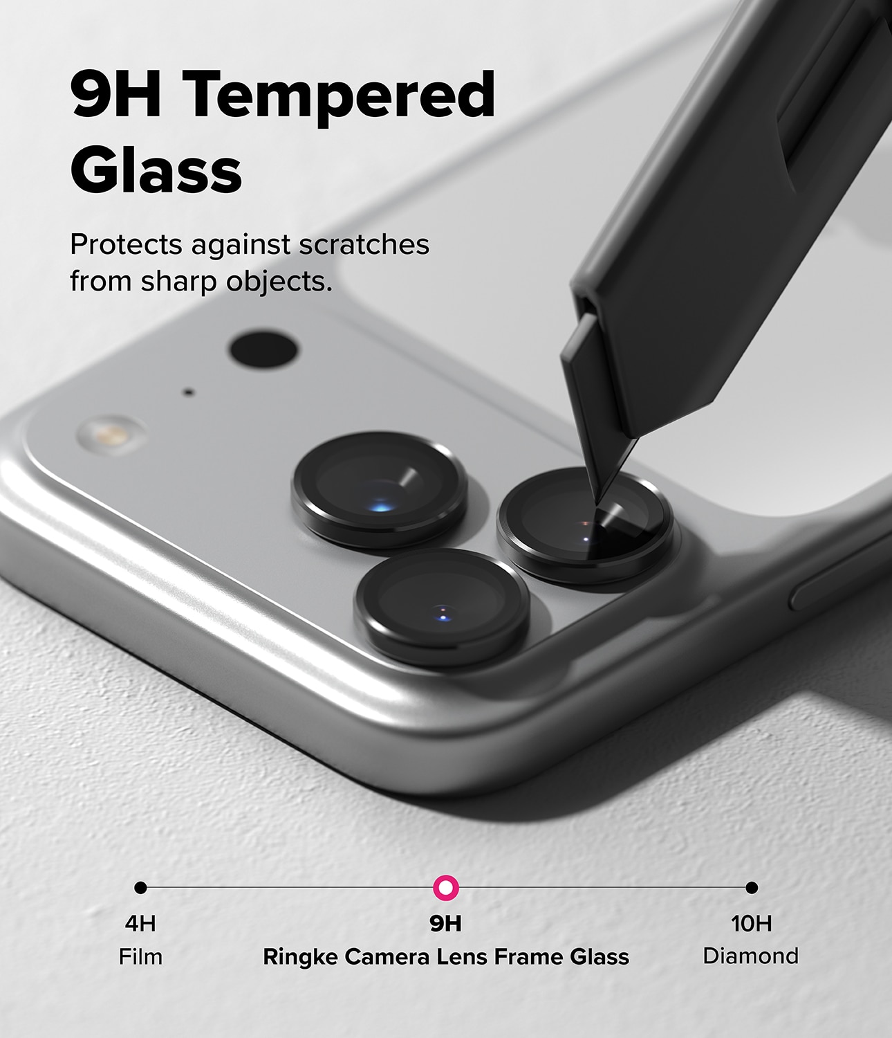 Camera Lens Frame Glass (2-pack) iPhone 17 Pro Black