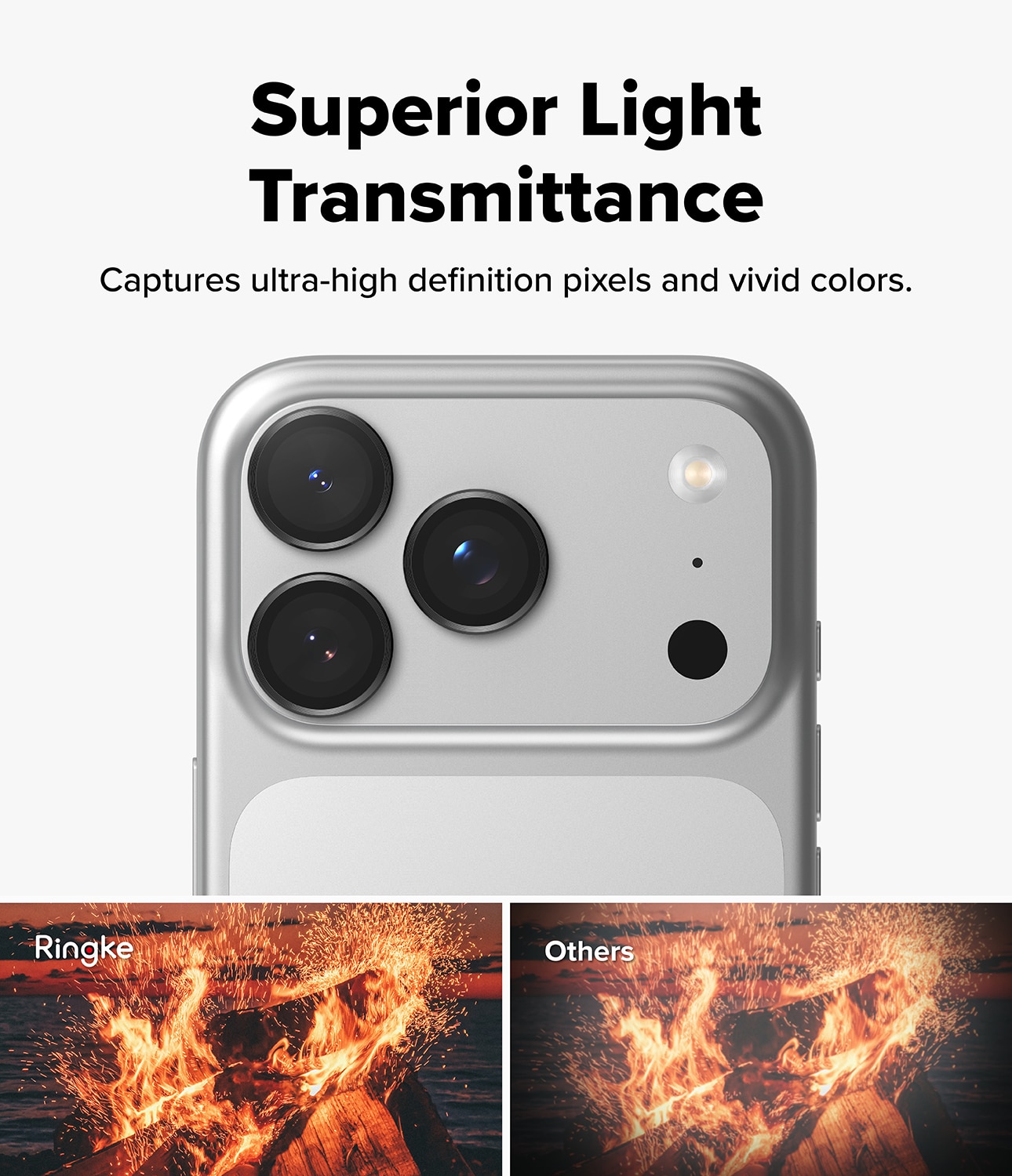 Camera Lens Frame Glass (2-pack) iPhone 17 Pro Black