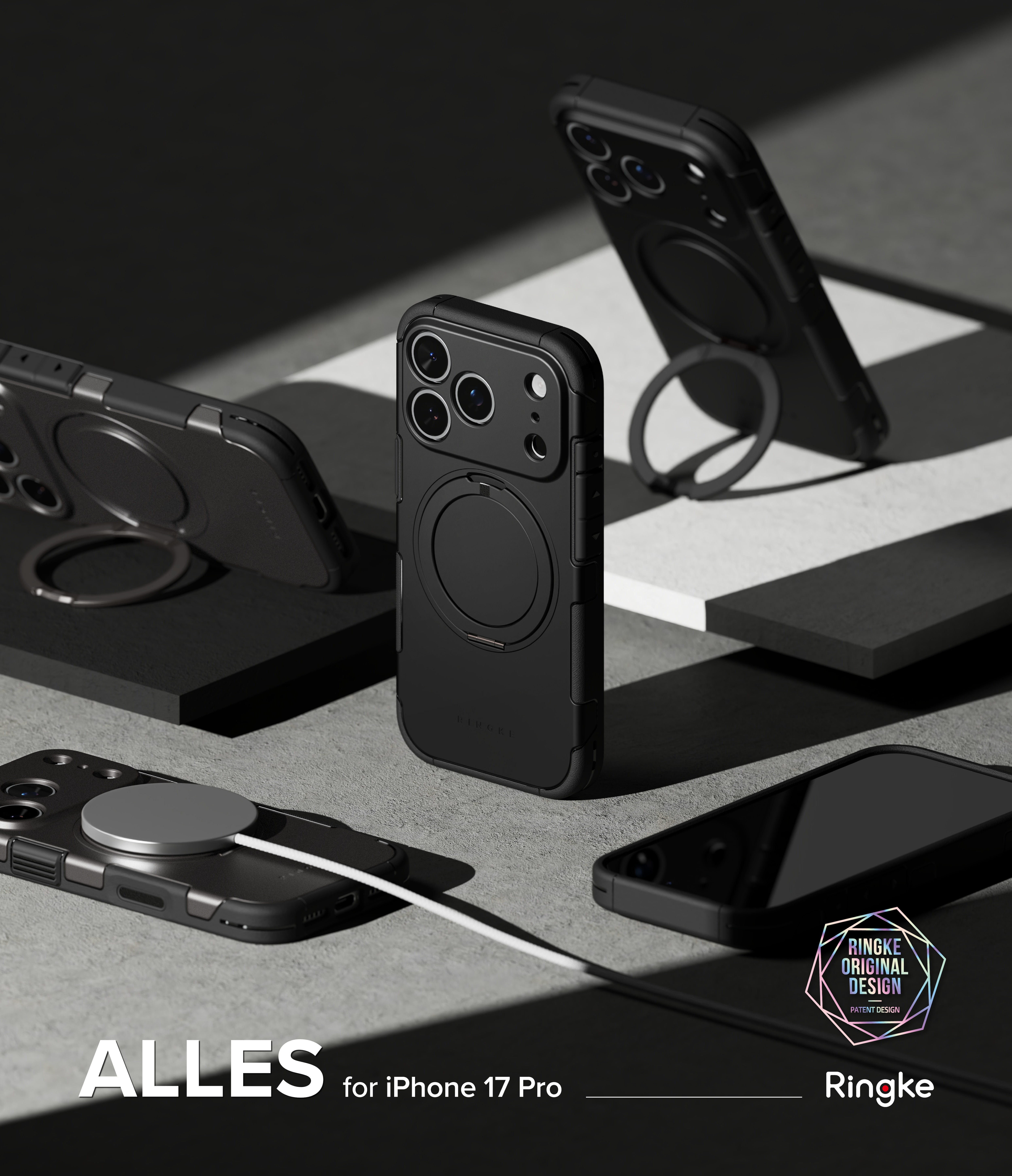 Alles Magnetic Case iPhone 17 Pro Musta