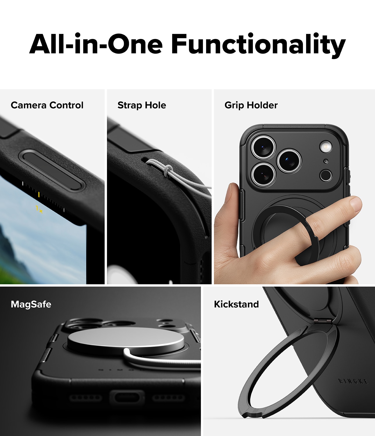 Alles Magnetic Case iPhone 17 Pro Musta