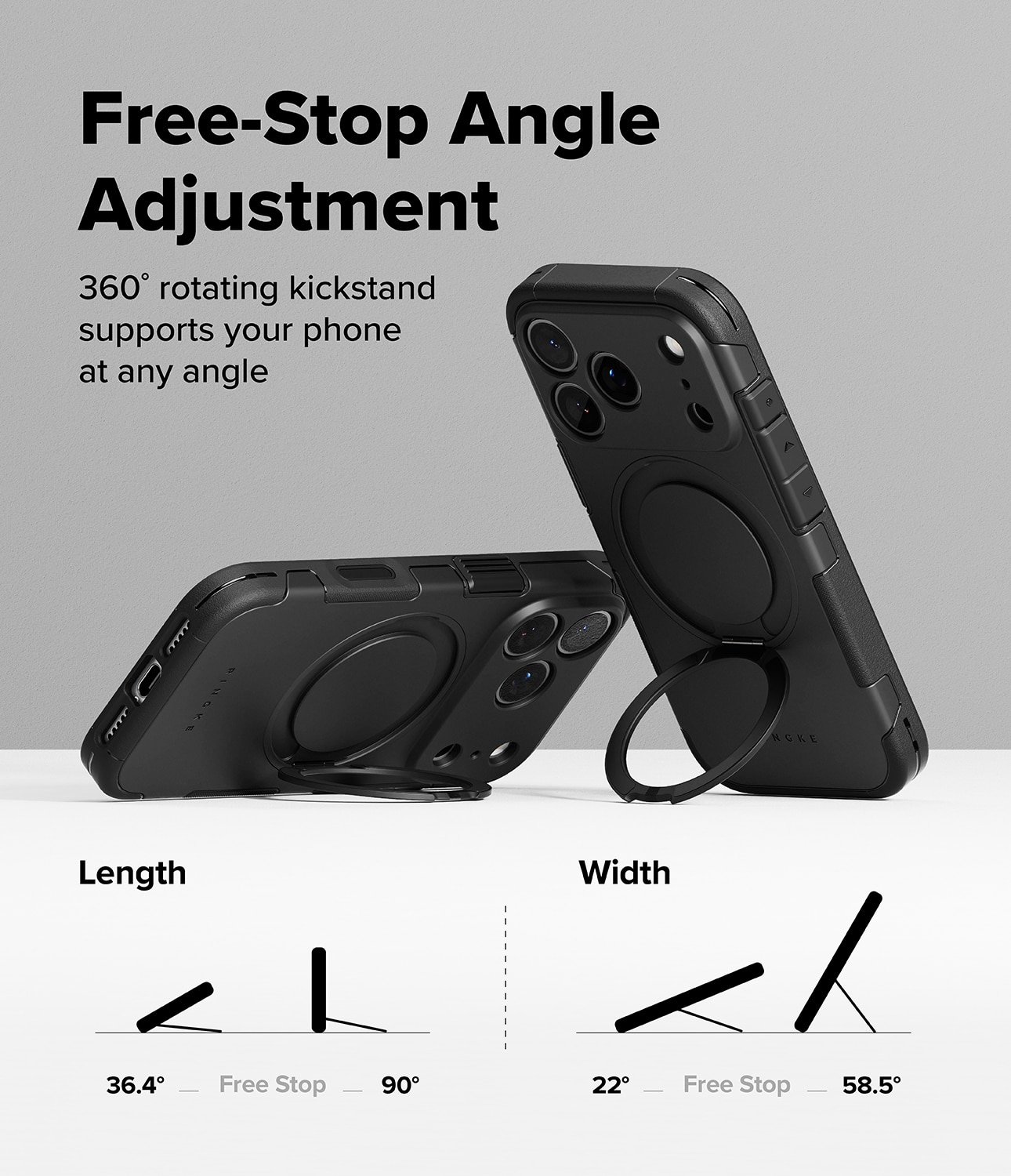 Alles Magnetic Case iPhone 17 Pro Musta