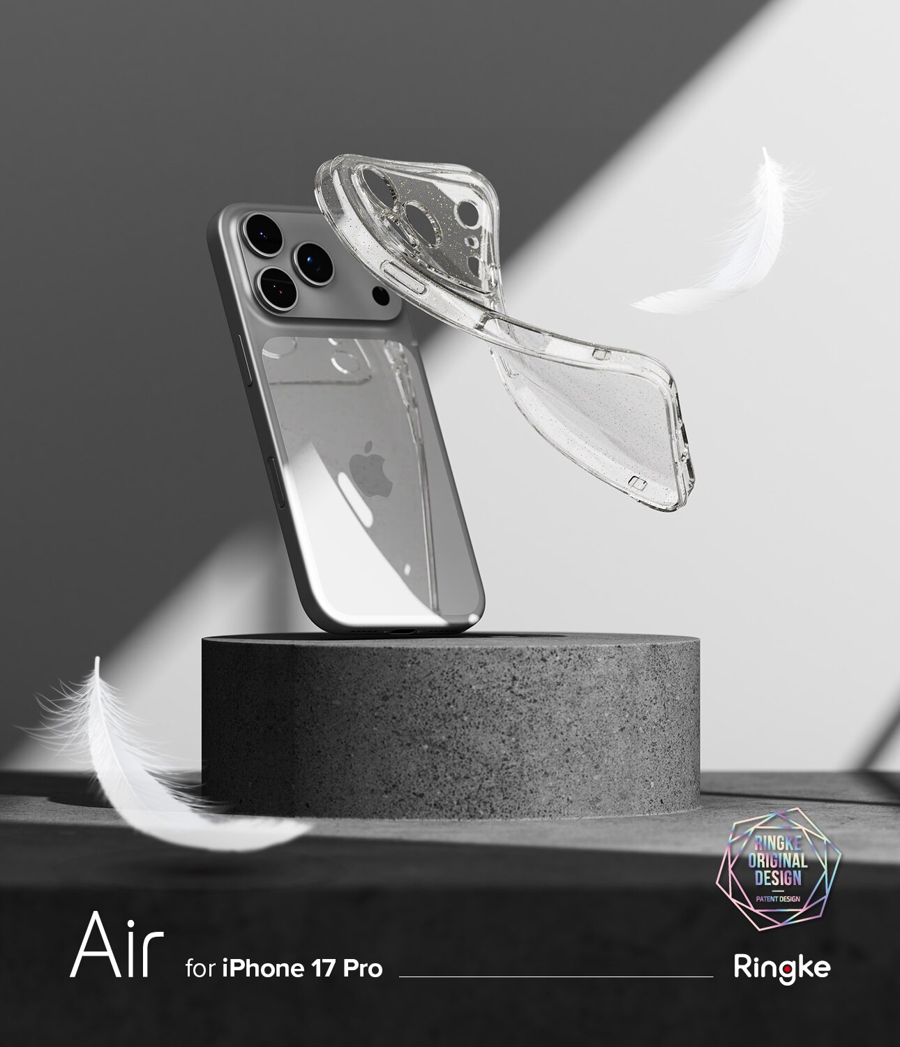Air Case iPhone 17 Pro Glitter Clear