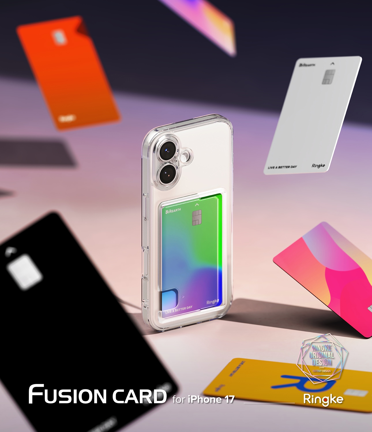 Fusion Card Case iPhone 17 Kirkas