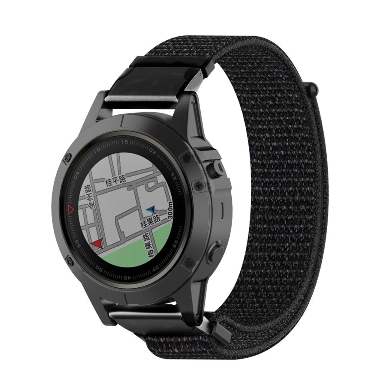 Nailonranneke Garmin Fenix 5X/5X Plus musta