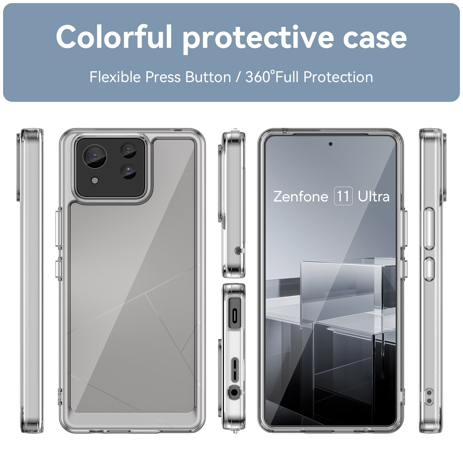 Crystal Hybrid Case Asus Zenfone 11 Ultra läpinäkyvä