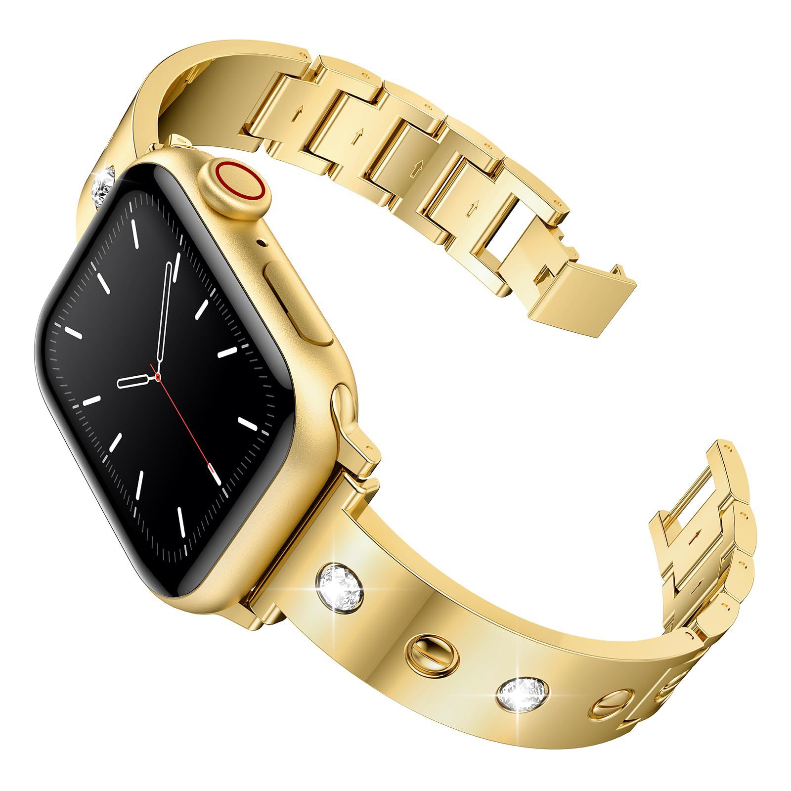 Bangle Diamond Bracelet Apple Watch 41mm Series 9 kulta