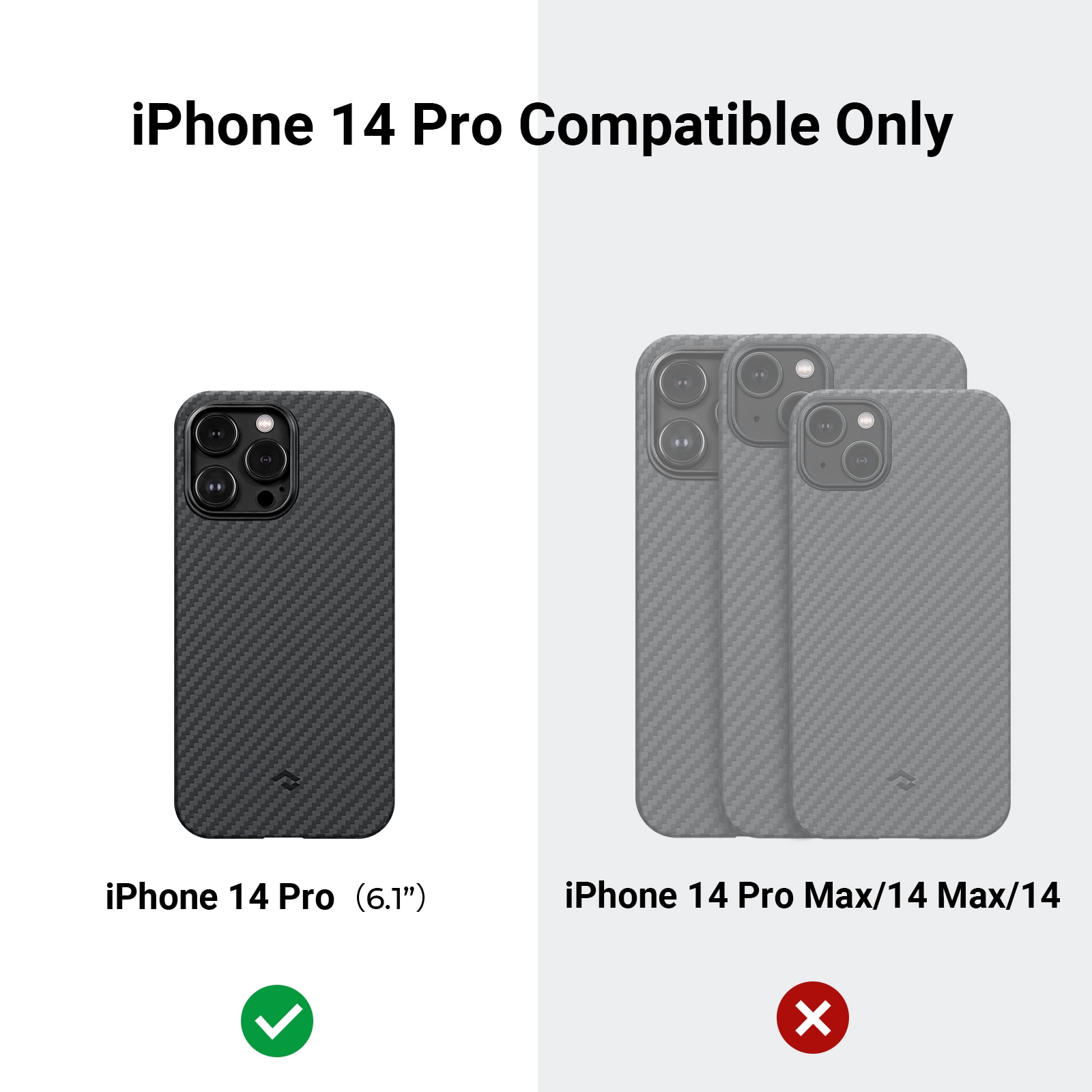 iPhone 14 Pro Kuori MagEZ Case 3 1500D Black/Grey