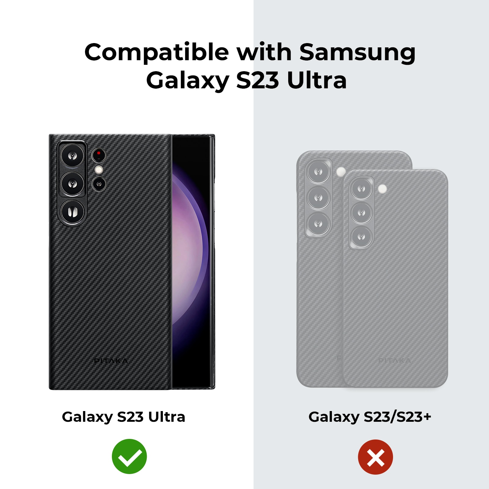 Samsung Galaxy S23 Ultra Kuori MagEZ Case 3 Black/Grey