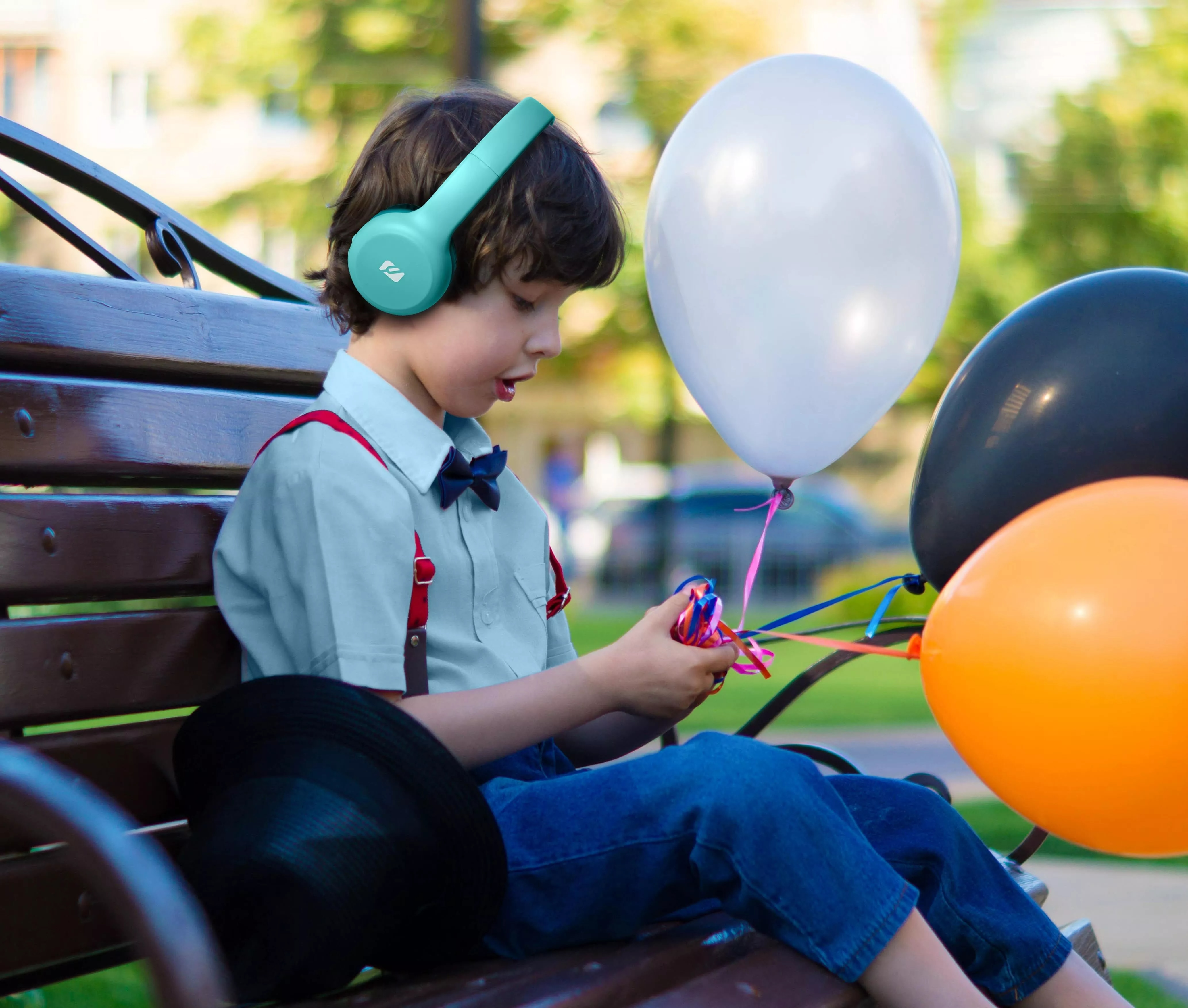 Bluetooth On-Ear Wireless Lasten Kuulokkeet sininen