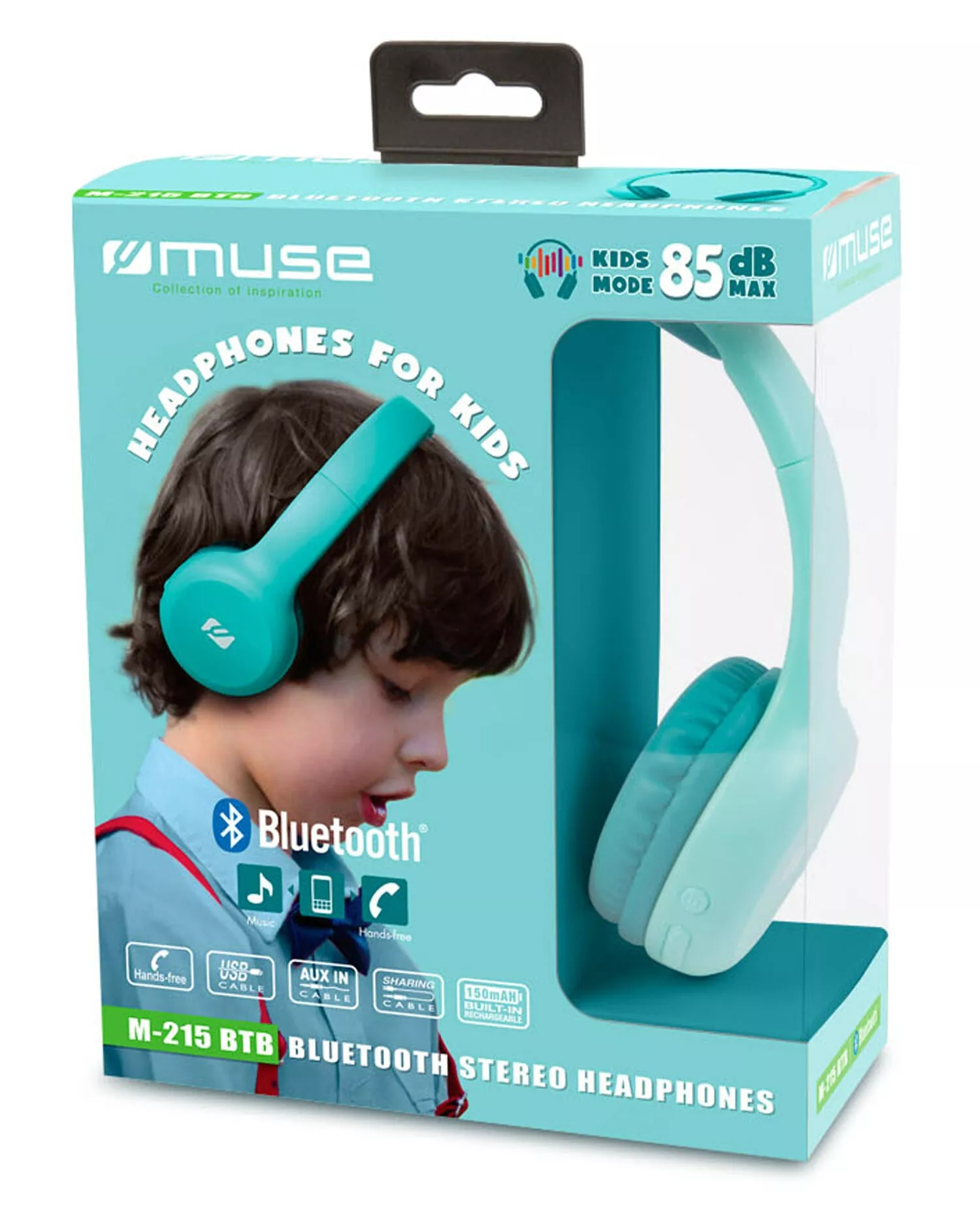 Bluetooth On-Ear Wireless Lasten Kuulokkeet sininen