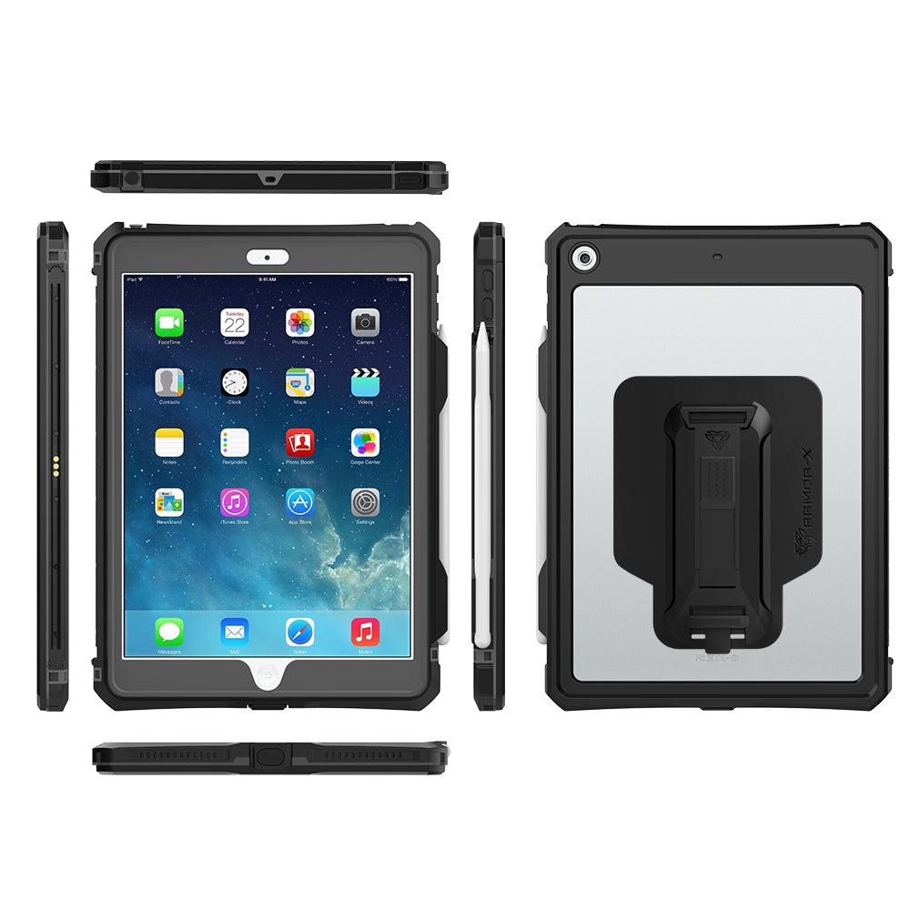 MX Waterproof Case iPad 10.2 9th Gen (2021) Clear/Black