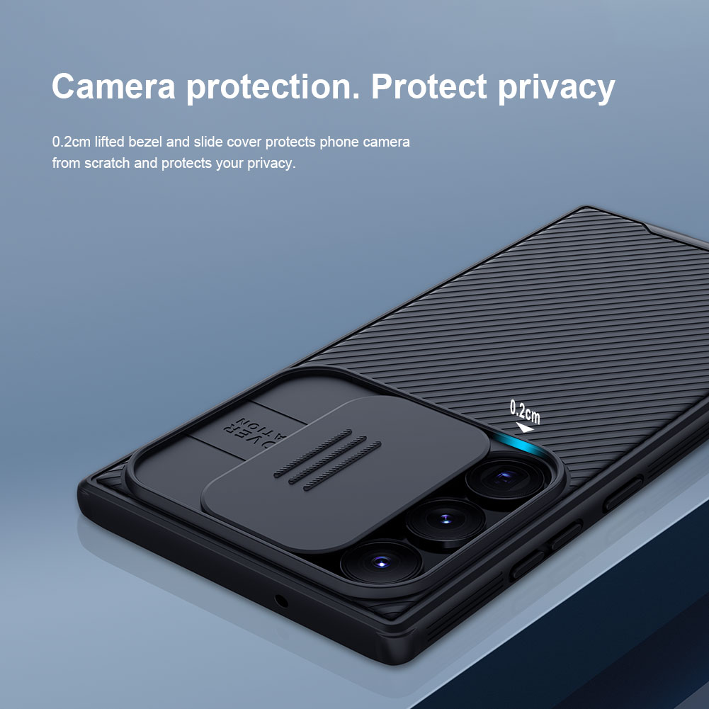 CamShield Kuori Samsung Galaxy S23 Ultra sininen