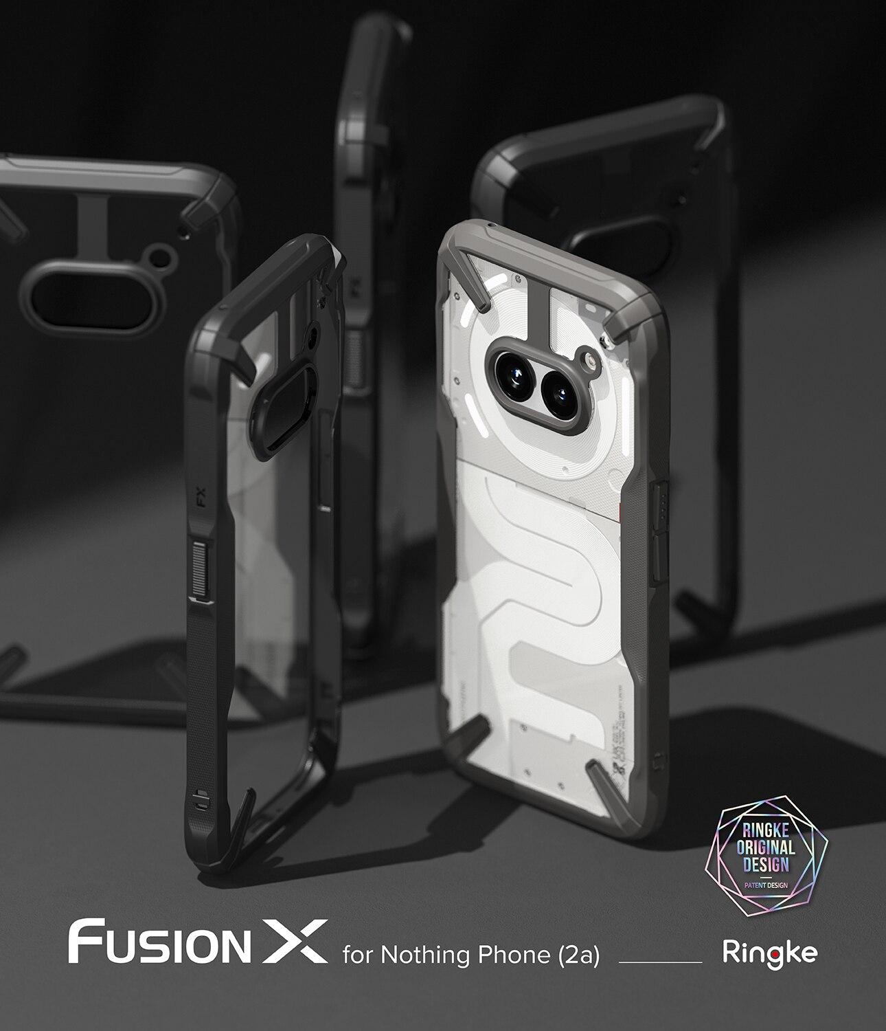 Fusion X Case Nothing Phone 2a musta