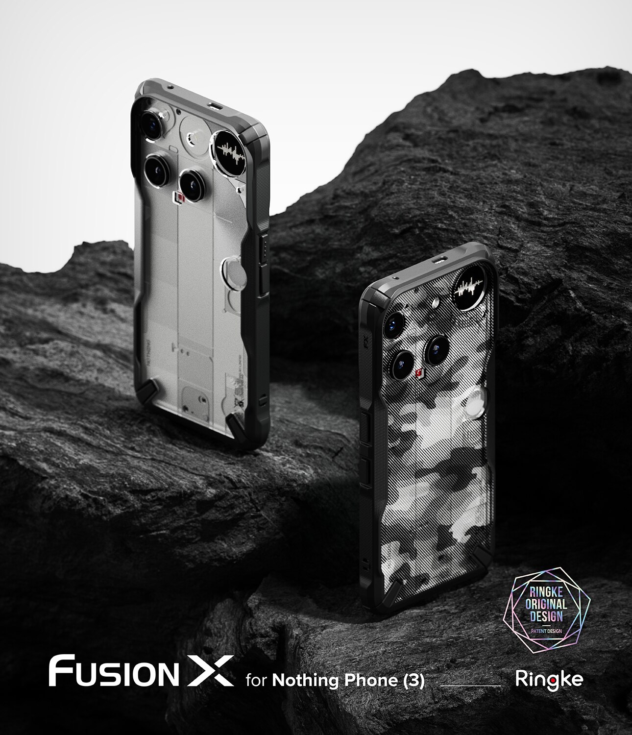 Fusion X Case Nothing Phone 3 Musta