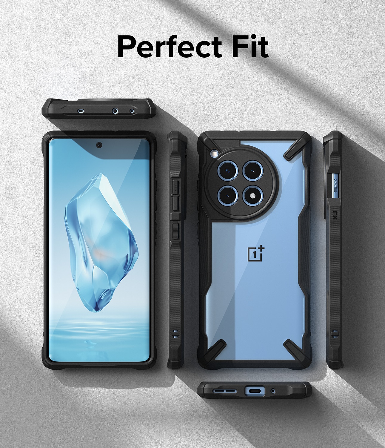 Fusion X Case OnePlus 12R musta