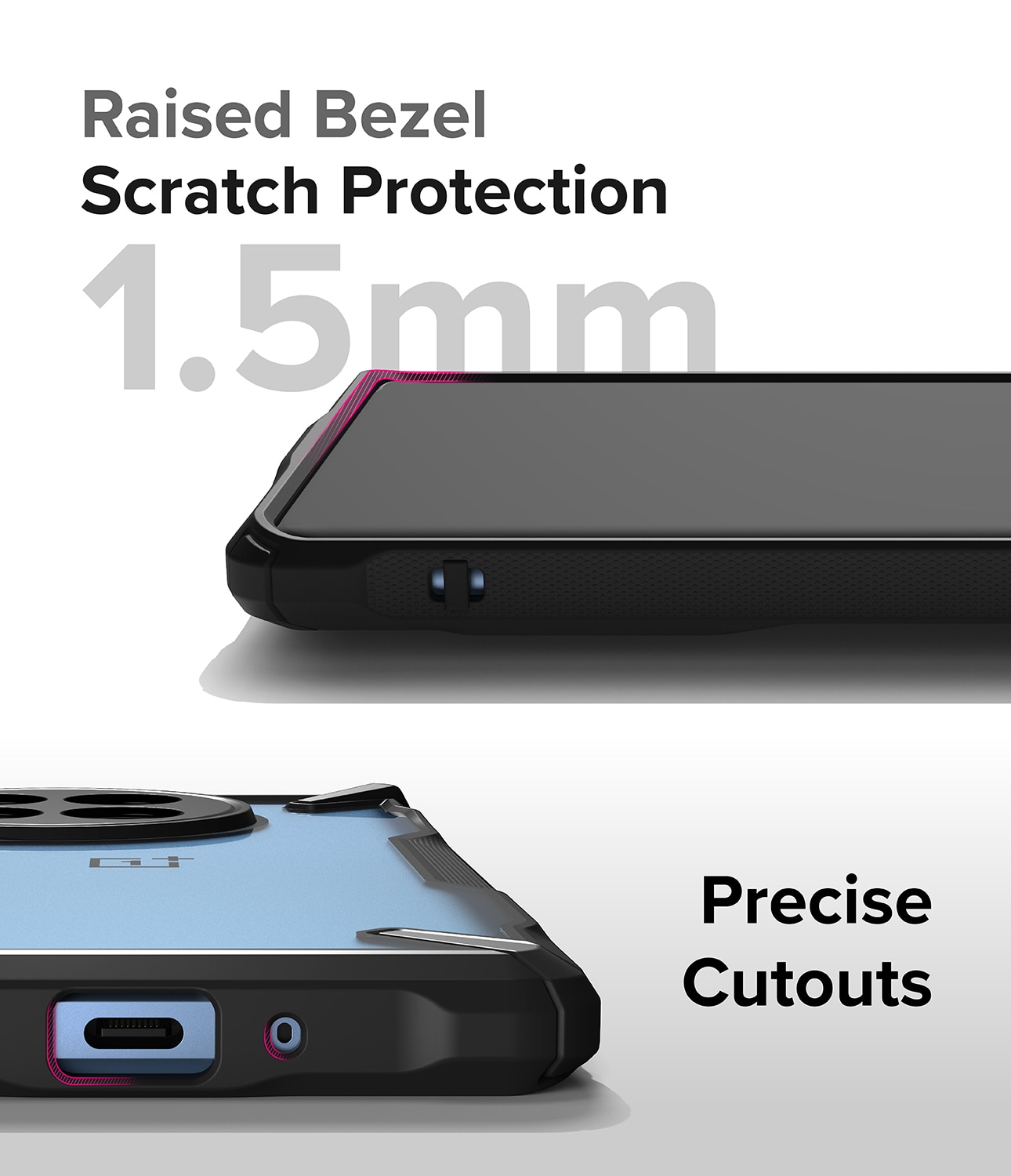 Fusion X Case OnePlus 12R musta