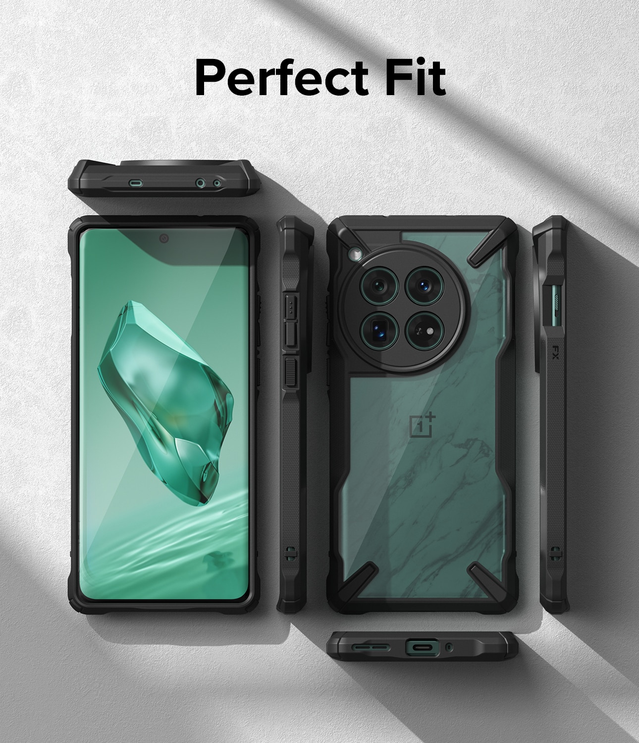 Fusion X Case OnePlus 12 musta