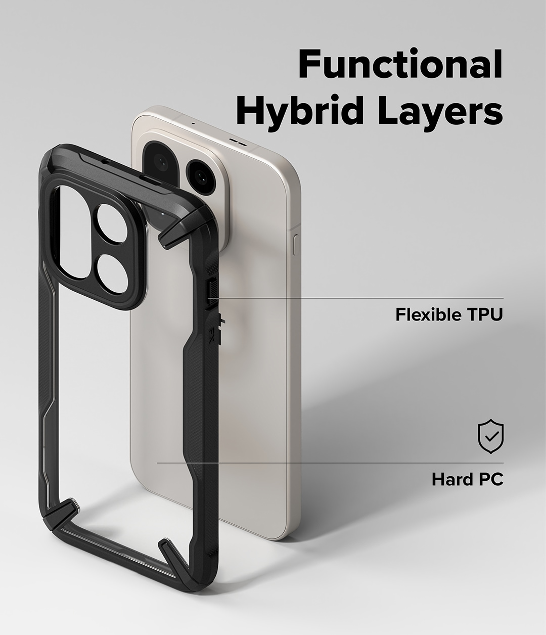 Fusion X Case  OnePlus 15 Musta