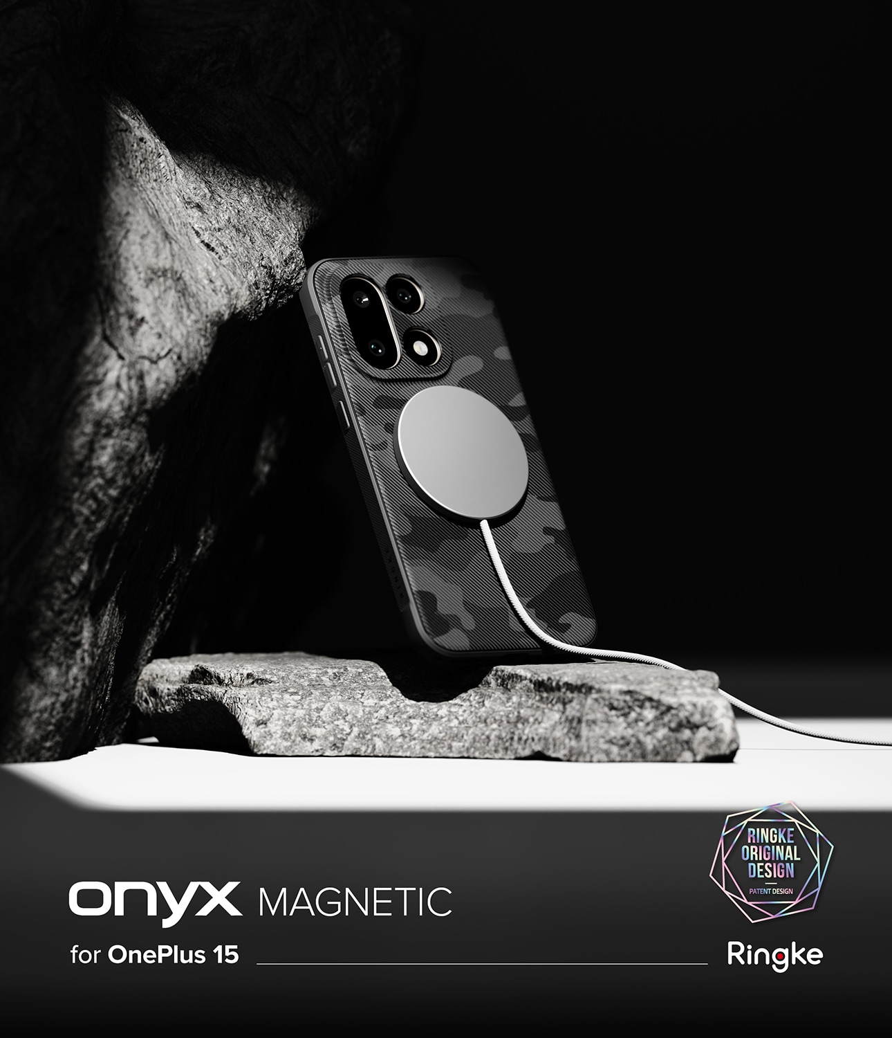Onyx Magnetic Case  OnePlus 15 Camo Black