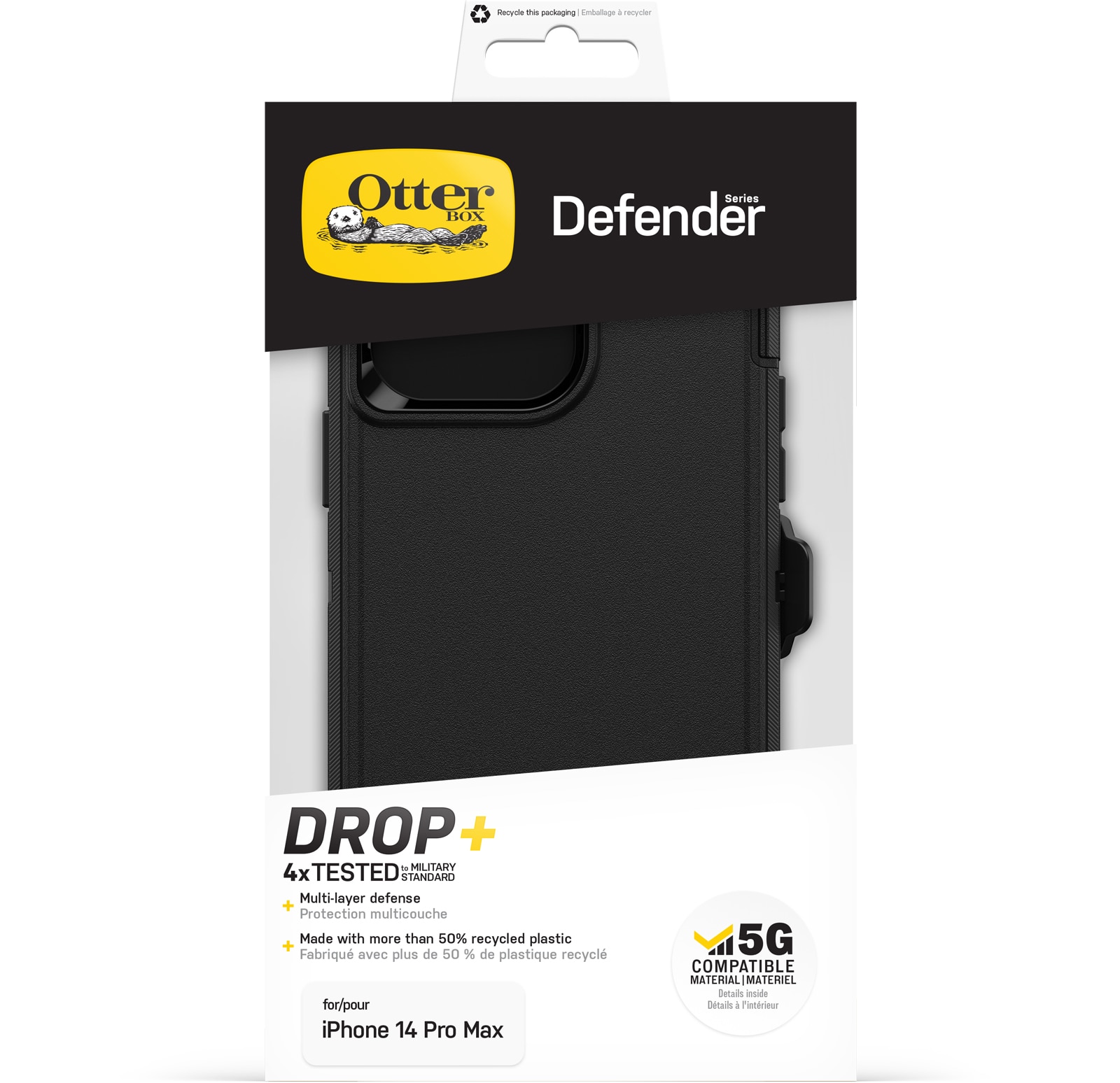 Defender Kuori iPhone 14 Pro Max Musta