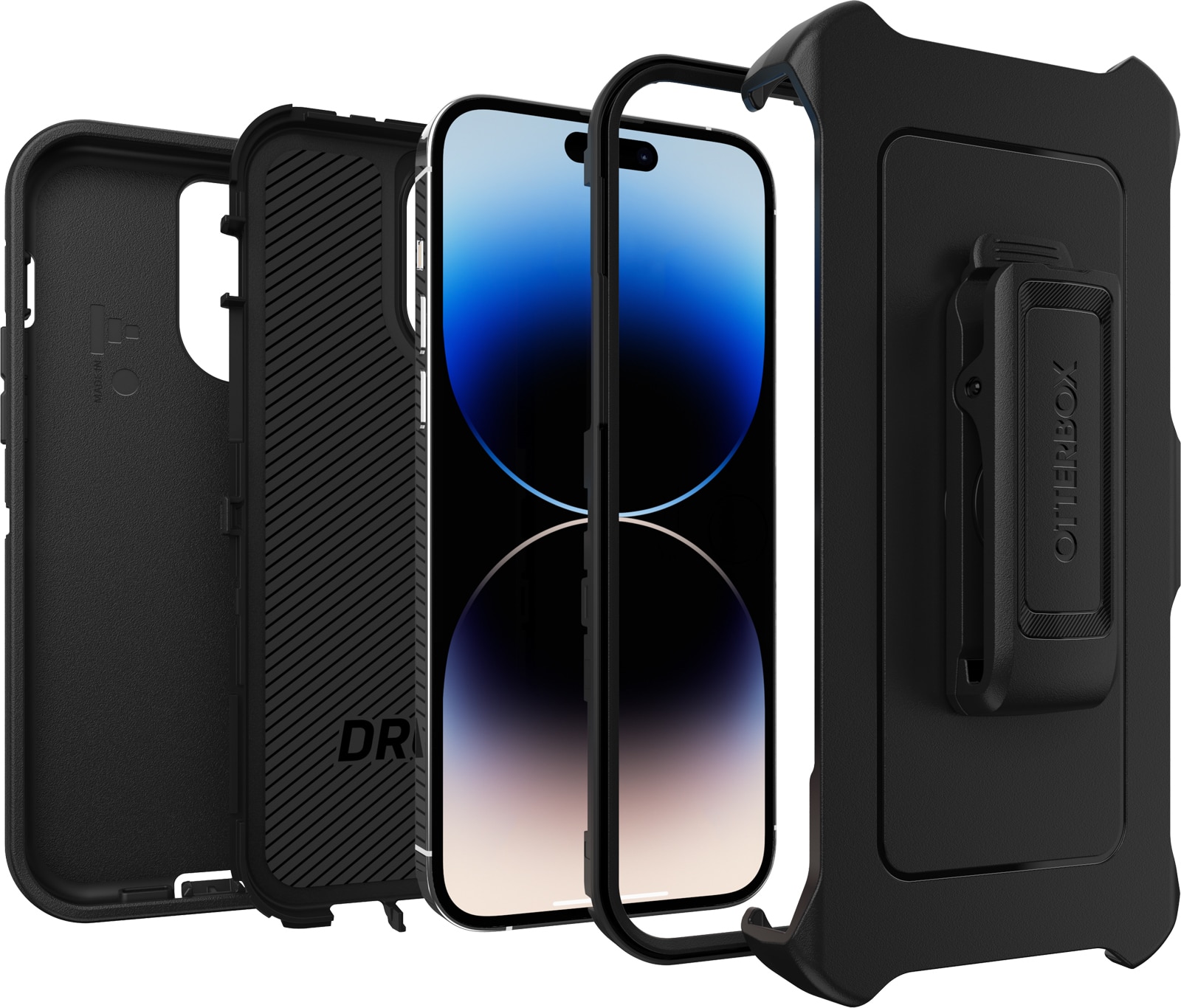 Defender Kuori iPhone 14 Pro Max Musta