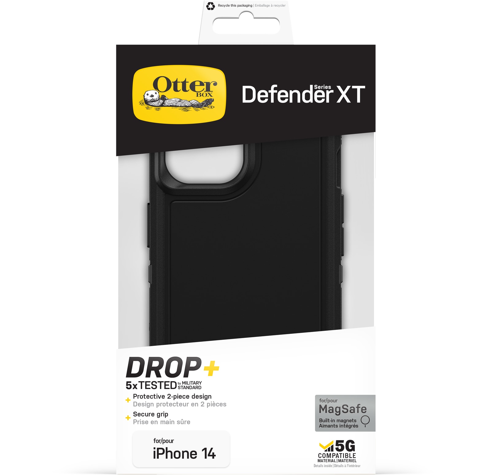 Defender XT Kuori iPhone 14 musta