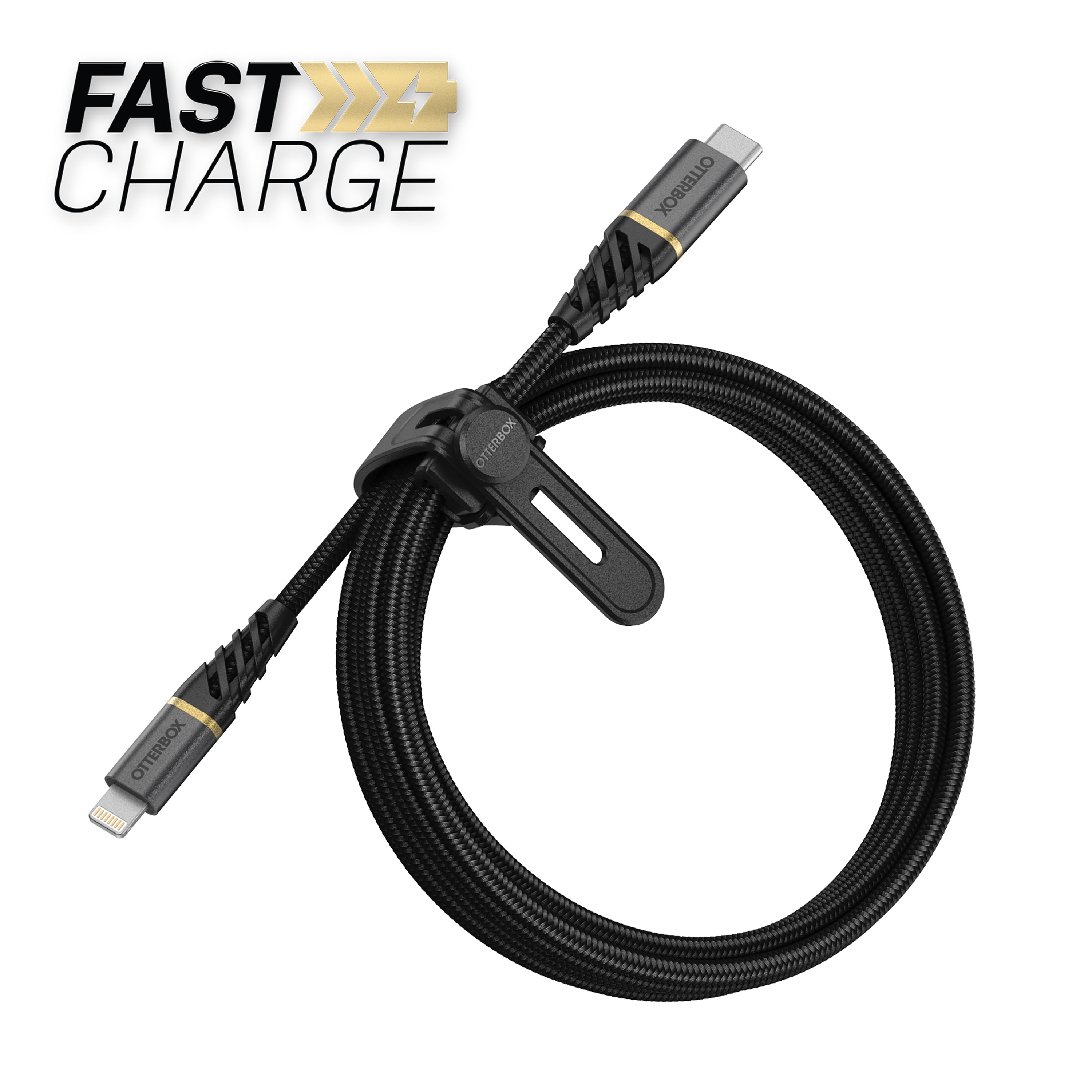 USB-C -> Lightning Kaapeli 2m Premium Fast Charge musta