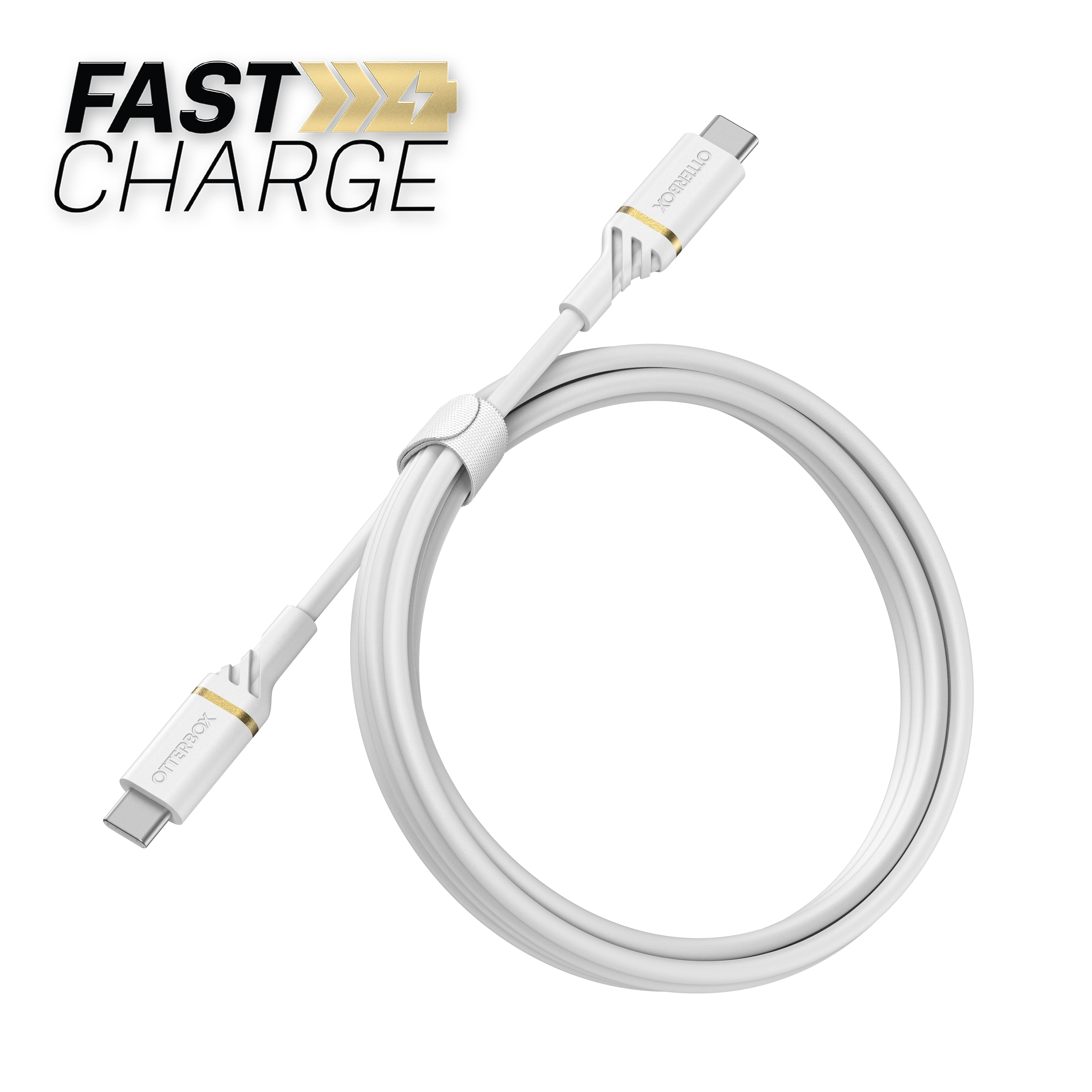 USB-C -> USB-C Kaapeli 1m Fast Charge valkoinen