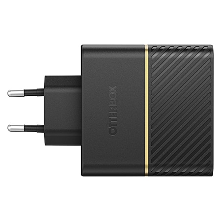 Seinälaturi 50W Dual USB-C PD Black Shimmer