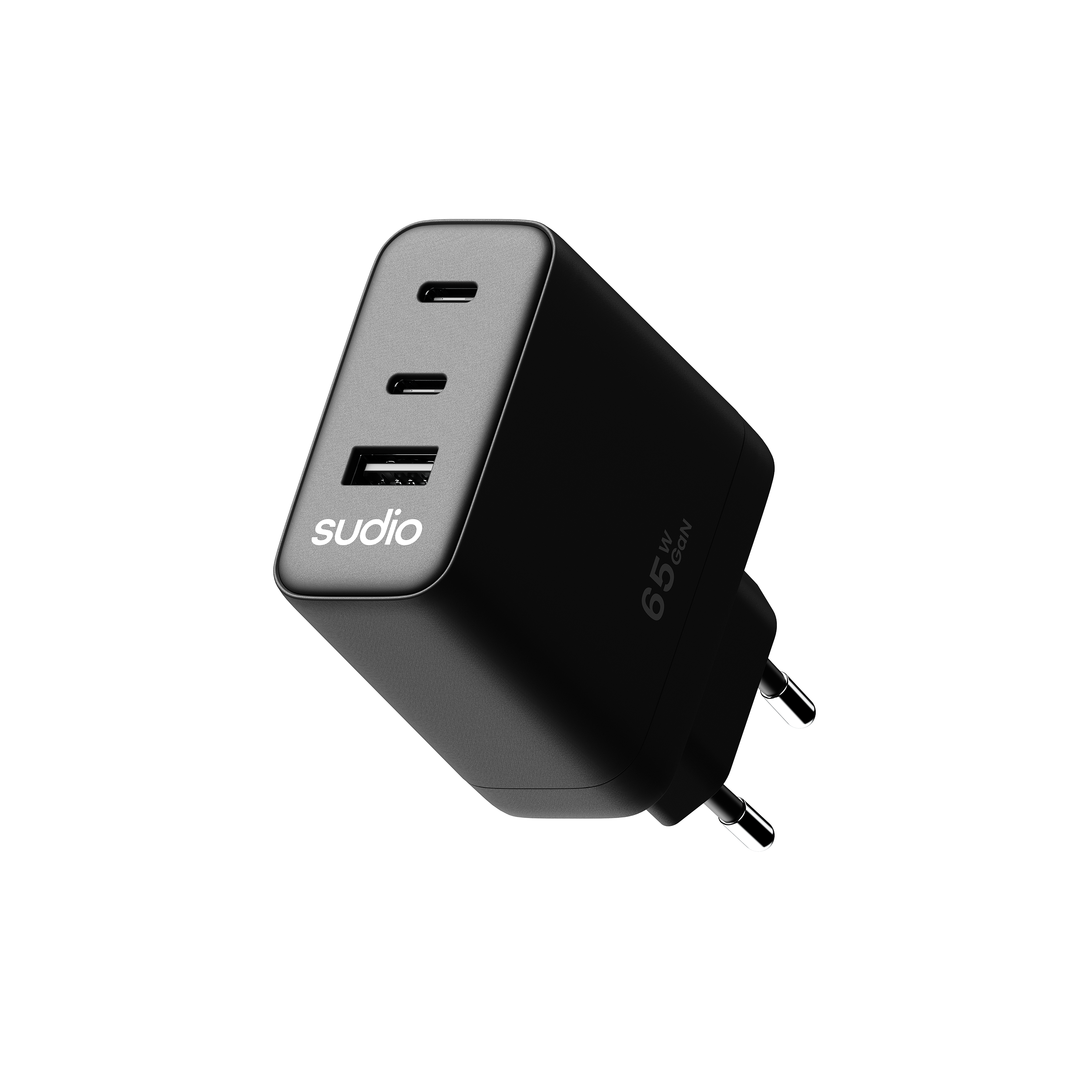 P3 Seinälaturi 65W 2 x USB-C + USB-A Musta