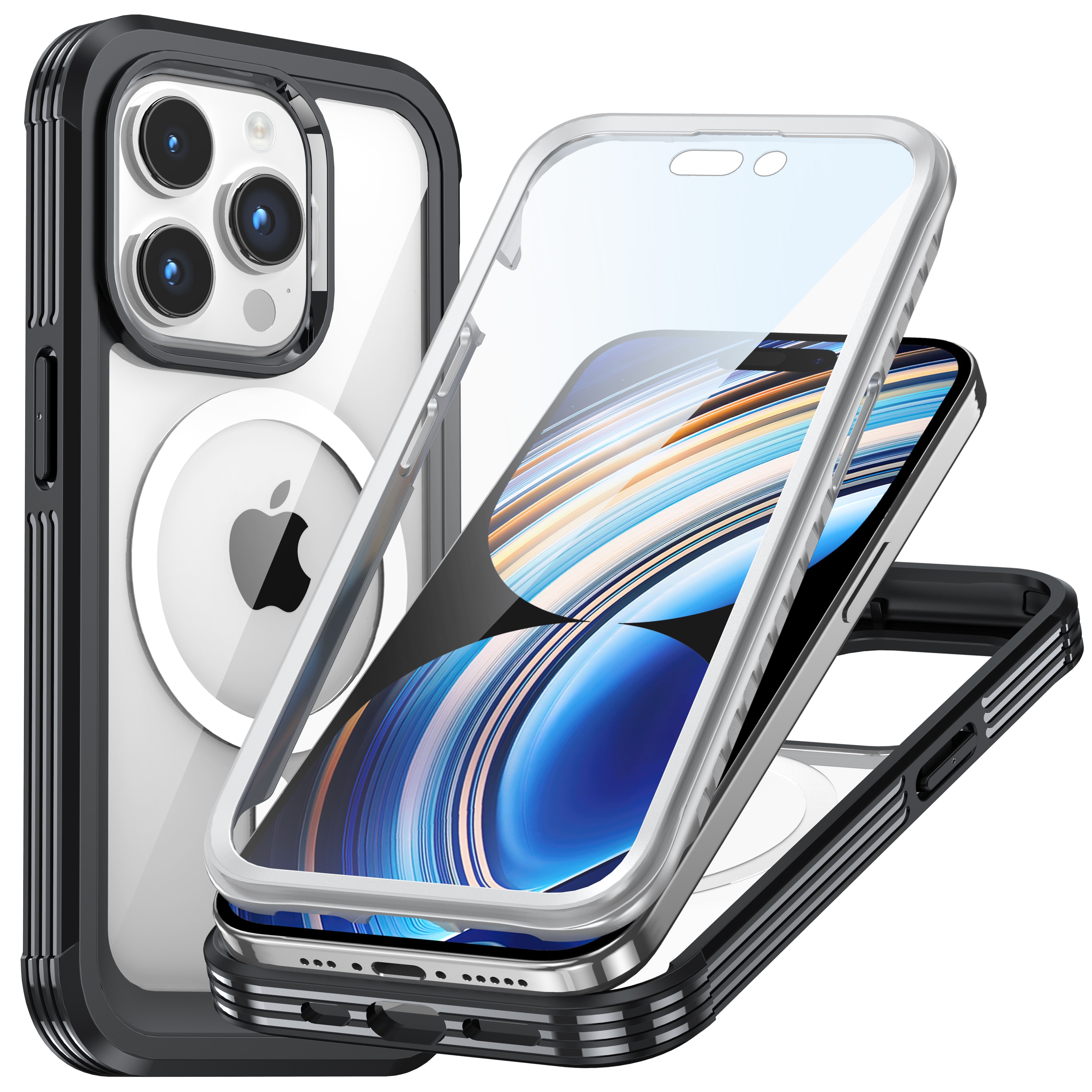 Premium Full Protection Case iPhone 15 Pro Black