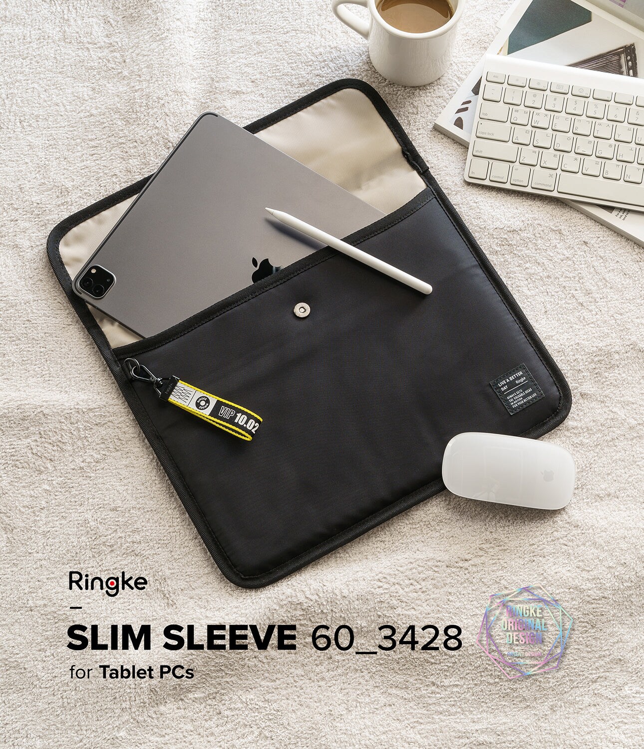 Slim Sleeve 12.9" musta