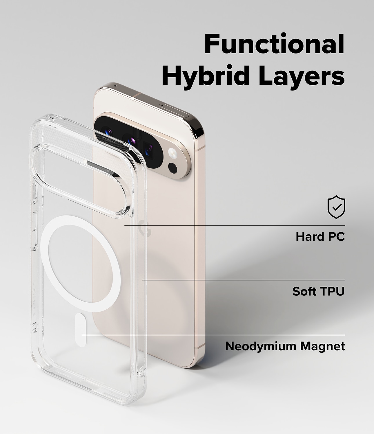 Fusion Magnetic Case Google Pixel 10 Pro Kirkas