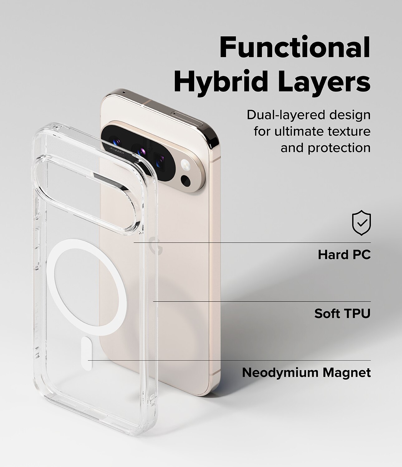 Fusion Magnetic Case Google Pixel 10 Pro XL Kirkas